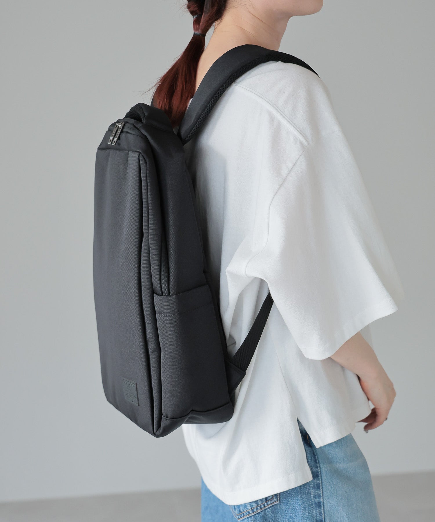 グッシオ GUSCIO スクエア型ビジネスリュック （BLACK） BLACK
