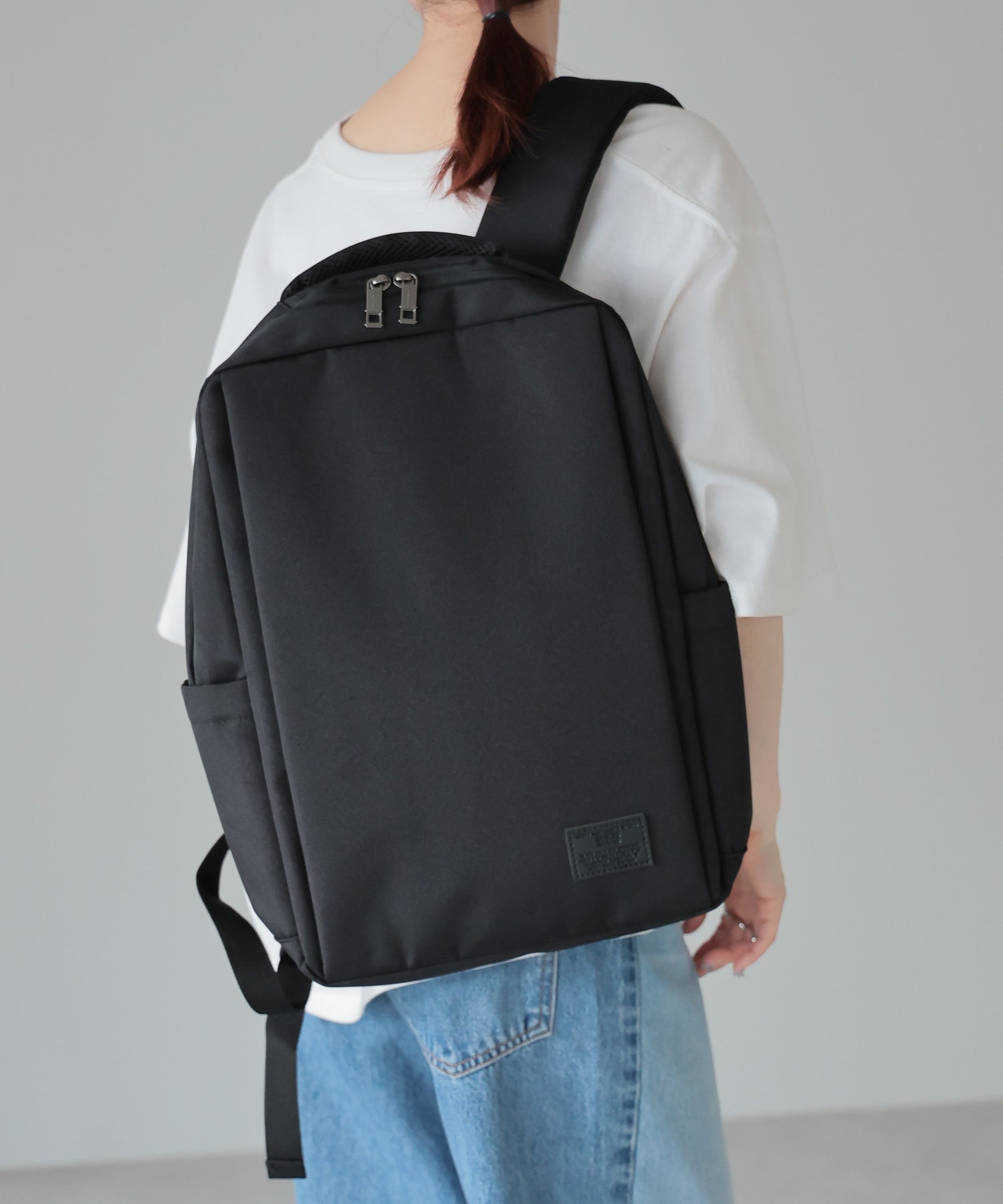 グッシオ GUSCIO スクエア型ビジネスリュック （BLACK） BLACK
