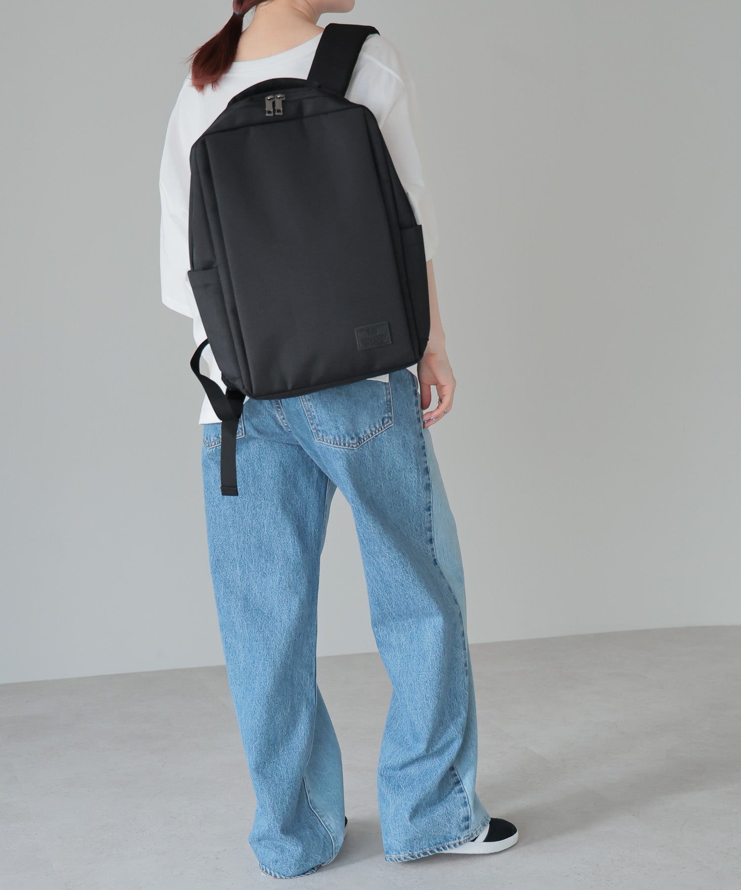グッシオ GUSCIO スクエア型ビジネスリュック （BLACK） BLACK