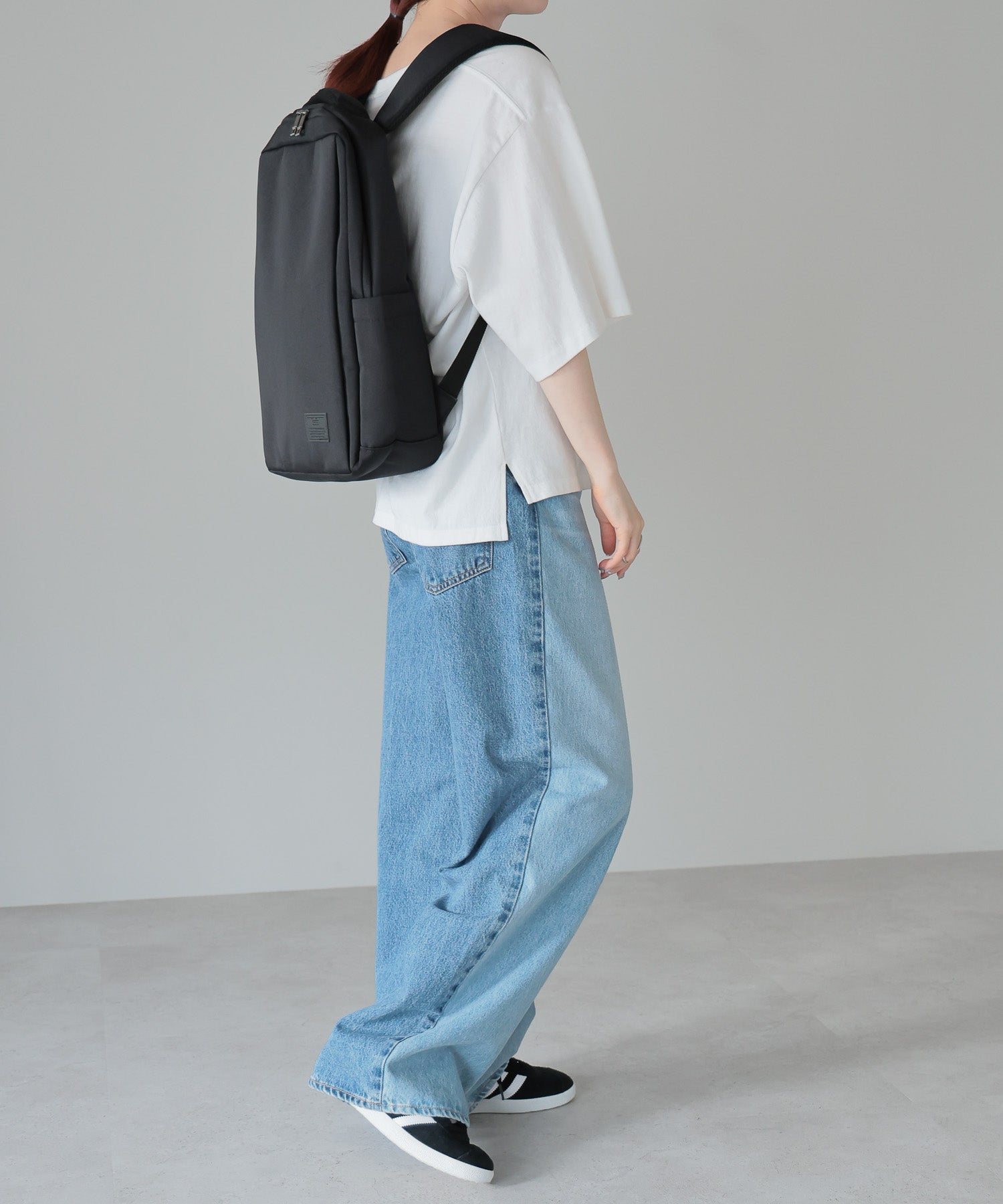 グッシオ GUSCIO スクエア型ビジネスリュック （BLACK） BLACK