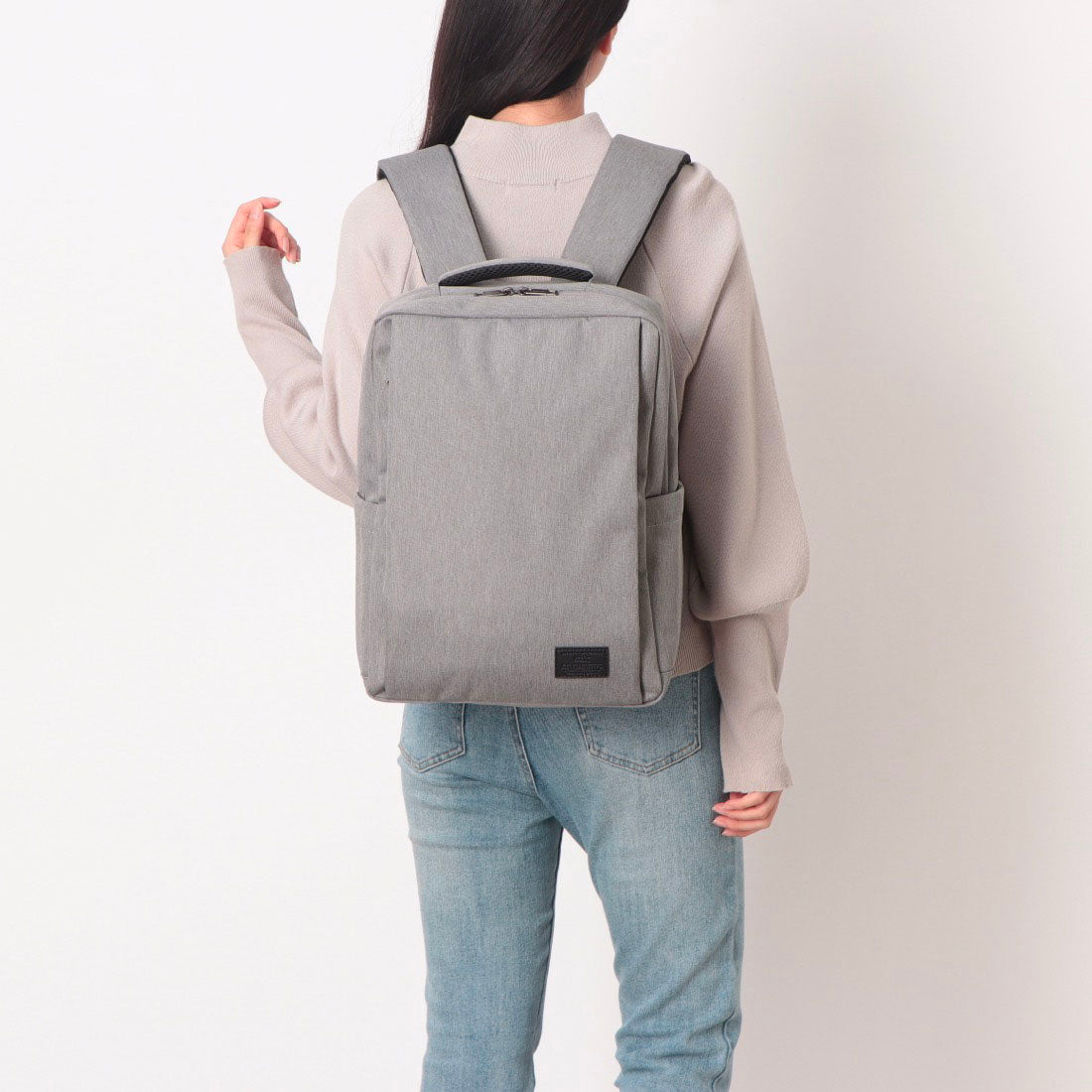 グッシオ GUSCIO スクエア型ビジネスリュック （BLACK） BLACK