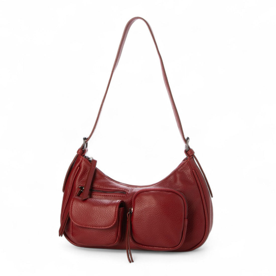 グッシオ GUSCIO アウトポケットショルダーバッグ （RED） RED