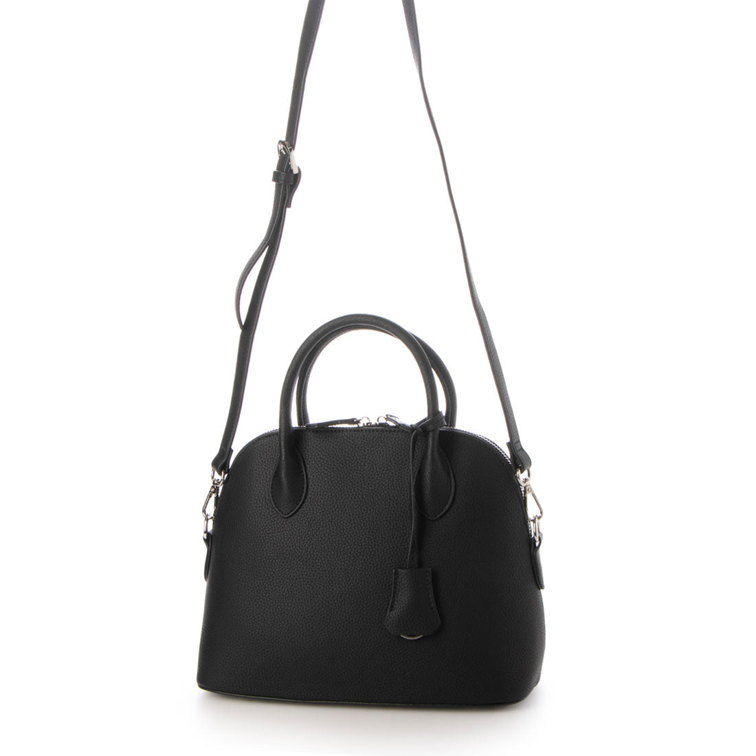 グッシオ GUSCIO 牛革ラウンドミニボストン （BLACK） BLACK