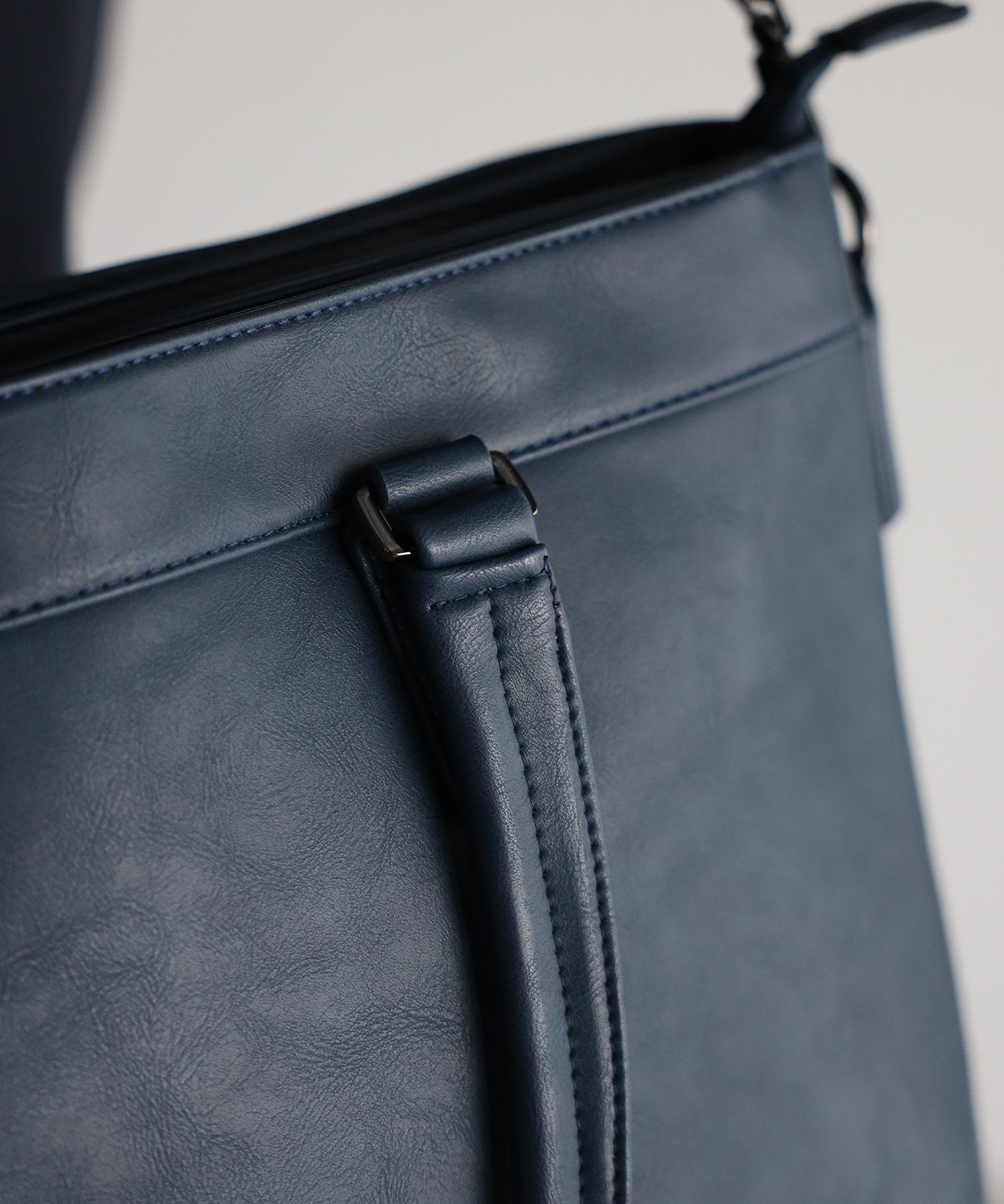 グッシオ ウォーモ GUSCIO UOMO レザータッチ ビジネストートバッグ 自立タイプ 大きめサイズ （INK BLUE） INK BLUE