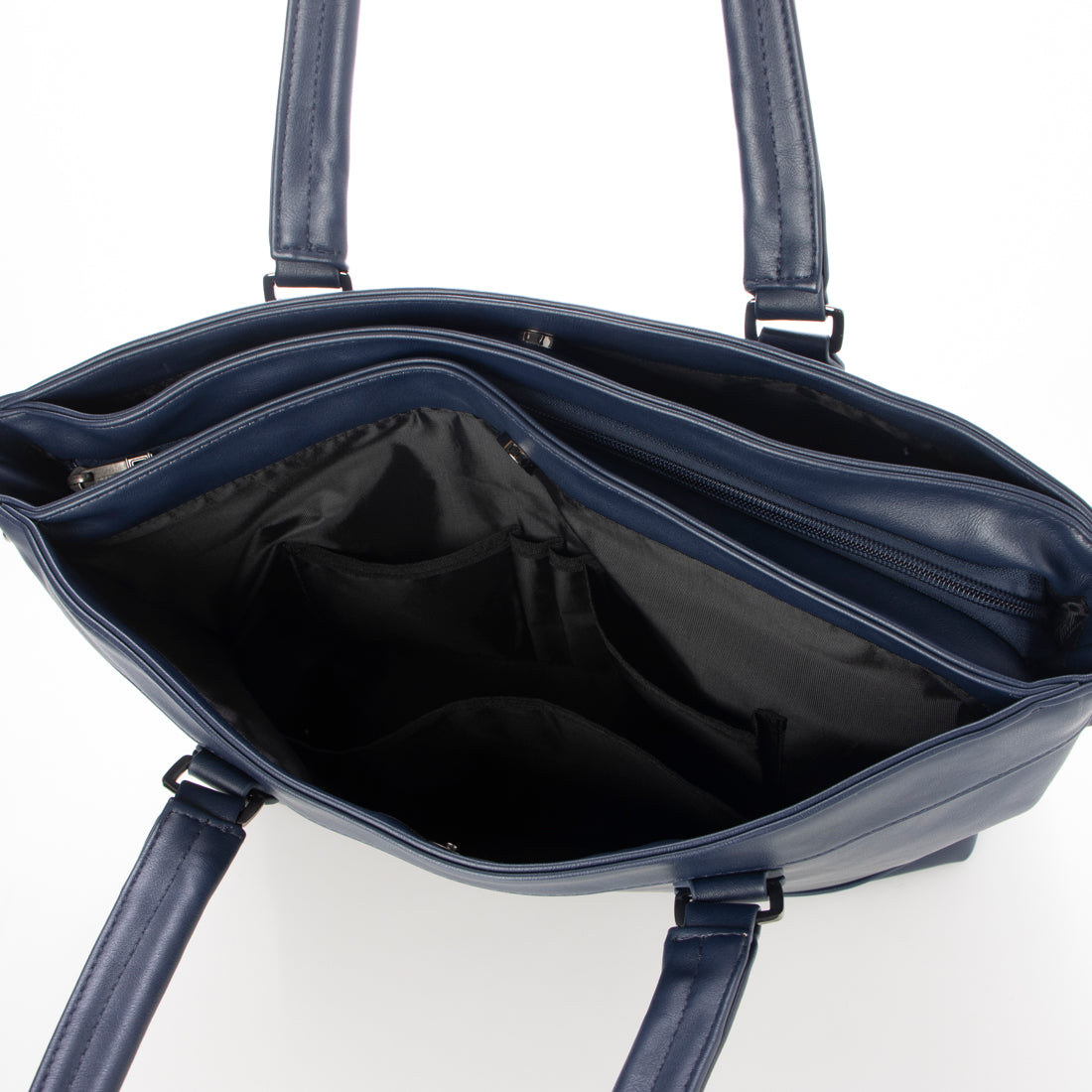 グッシオ ウォーモ GUSCIO UOMO レザータッチ ビジネストートバッグ 自立タイプ 大きめサイズ （INK BLUE） INK BLUE