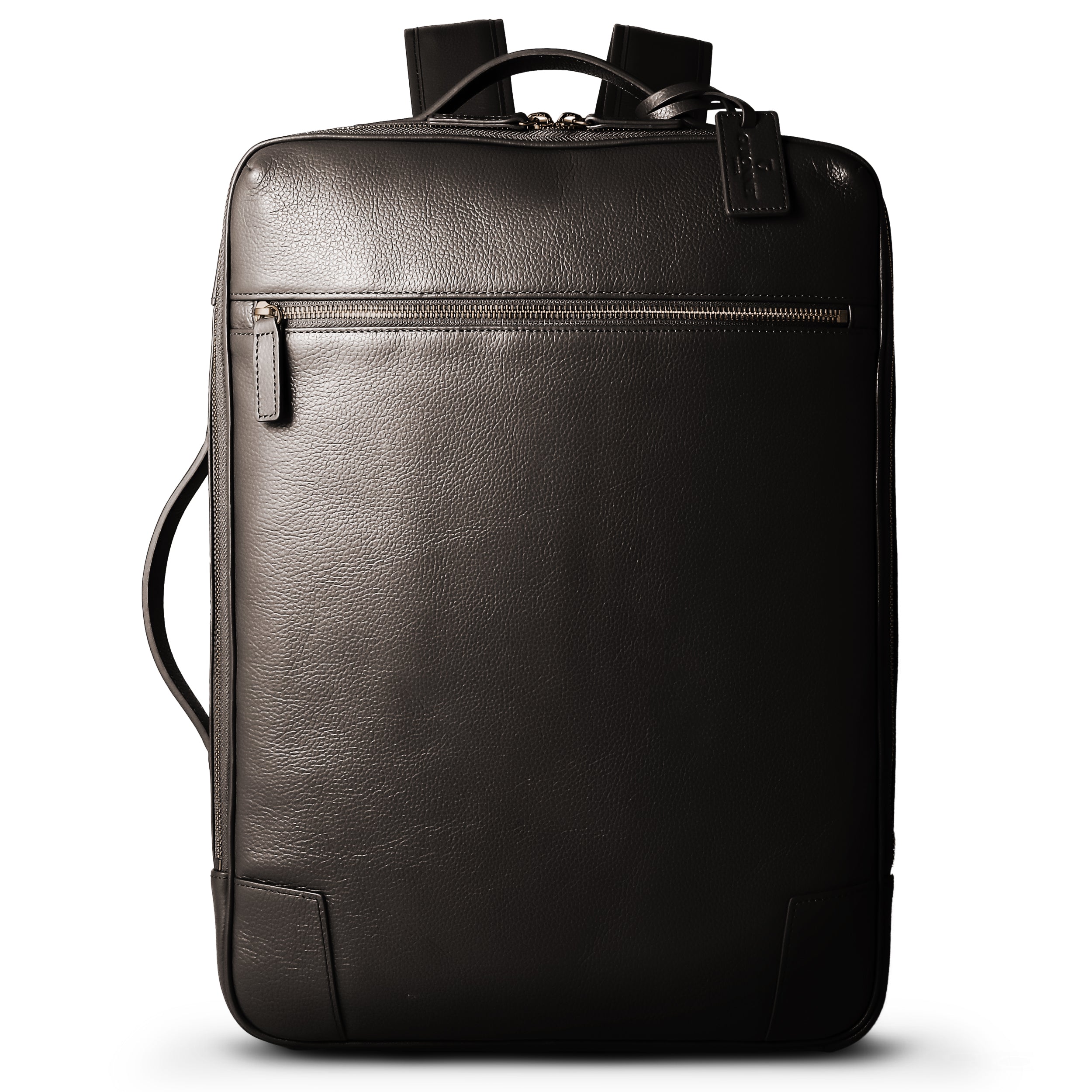 ギオネ GUIONNET バックパック ビジネスリュック PG008 2WAY SHRINK LEATHER BACKPACK ギオネ 3way シュリンクレザー メンズ レディース （ブラック） ブラック