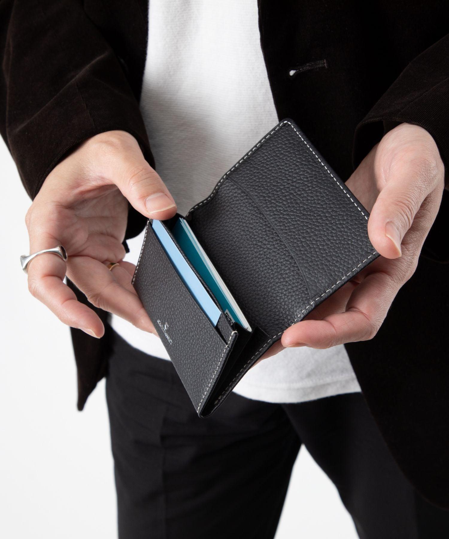 ギオネ GUIONNET ギオネ GUIONNET 五十革 いそかわ PG-506 名刺入れ カードケース レディース 財布 小物 ブラック （BLACK×BLACK(PACK)） BLACK×BLACK(PACK)