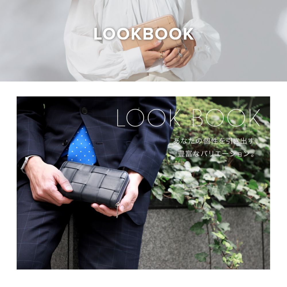 ギオネ GUIONNET ギオネ GUIONNET 長財布 PG-101B BOLD TILE ボールドタイル 財布 ラムレザー 収納力 大容量 長サイフ イントレチャート ラム革 レザー長財布 レディース （シルバー） シルバー