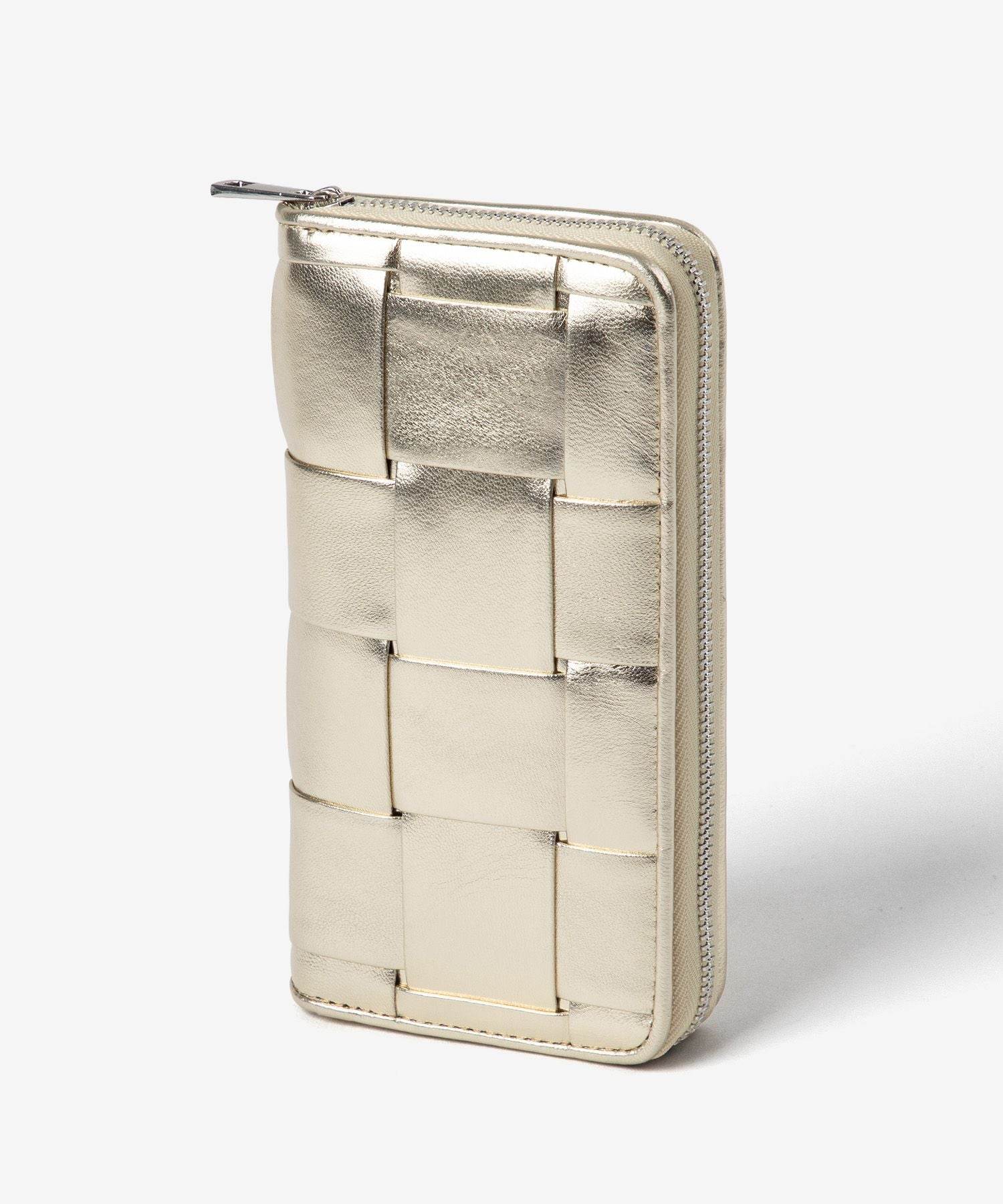 ギオネ GUIONNET ギオネ GUIONNET 長財布 PG-101B BOLD TILE ボールドタイル 財布 ラムレザー 収納力 大容量 長サイフ イントレチャート ラム革 レザー長財布 レディース （ゴールド） ゴールド