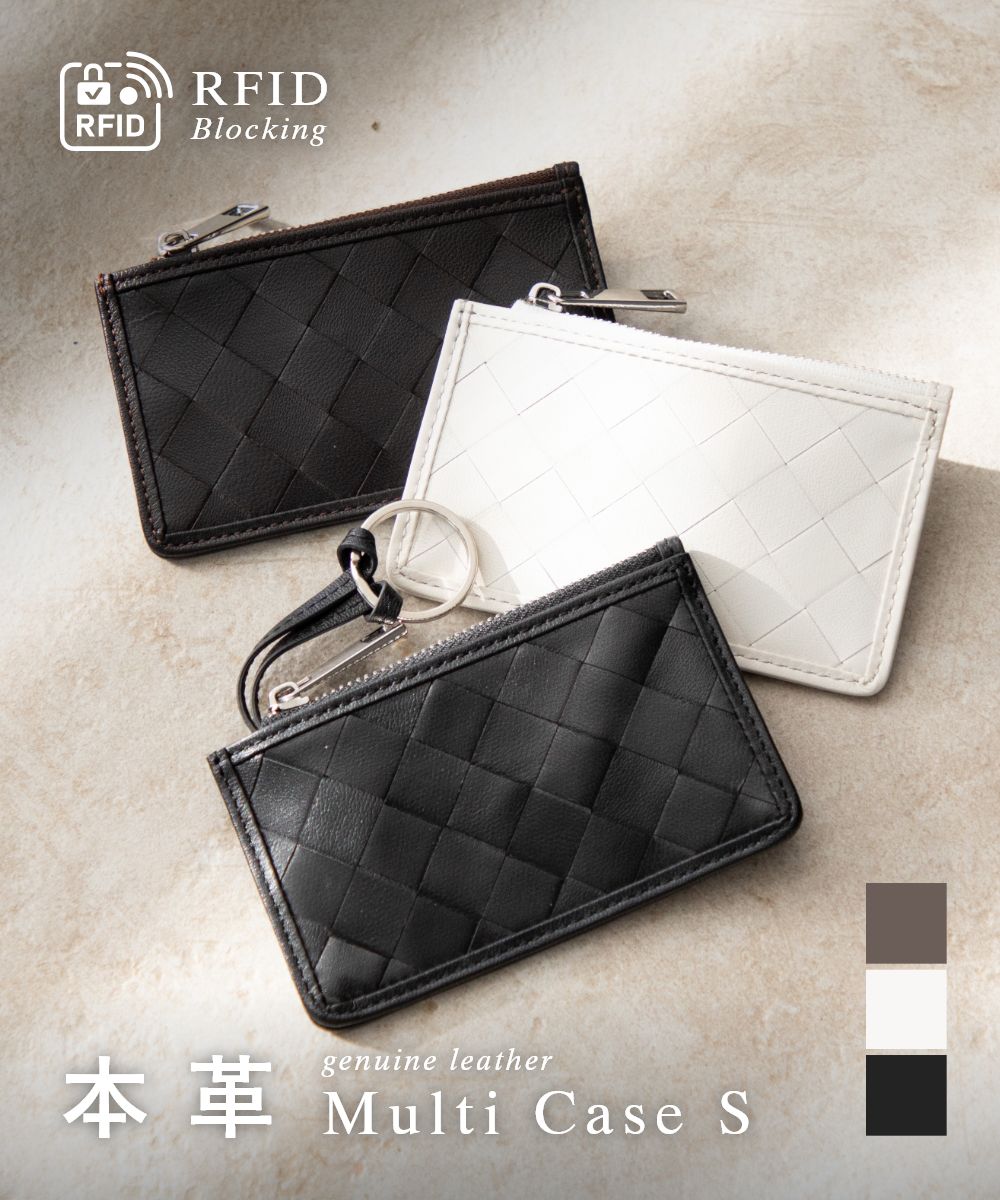 ギオネ GUIONNET ギオネ GUIONNET PG521ALP ユニセックス ポーチ TILE MULTI CASE S メンズ マルチケース カードケース （ブラック） ブラック