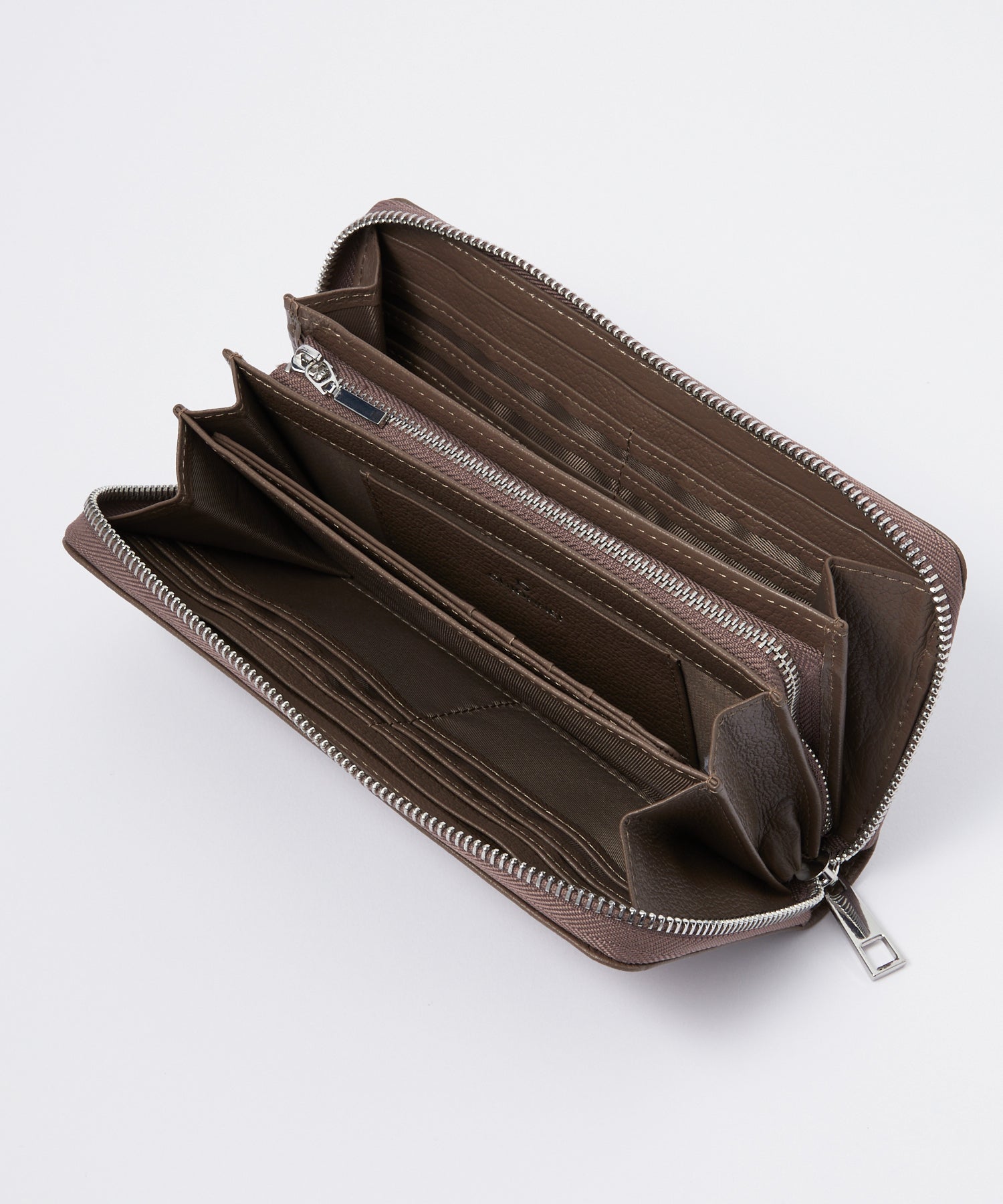GUIONNET Long Wallet for Men and Women, Wallet, Card Case, Leather, Ro