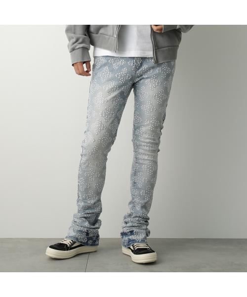 グアピ GUAPI GUAPI ジーンズ Aqua Blue Embellished Denim V4 ラインストーン （ライトブルー他） ライトブルー他