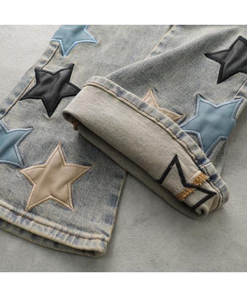 グアピ GUAPI GUAPI ジーンズ Powder Blue Vintage Stars Denim スター 星 （ライトブルー） ライトブルー