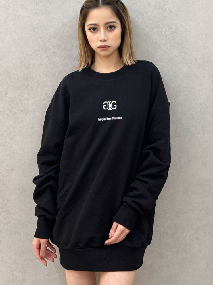 ジェイダ GYDA Symmetry GYDA スウェットTOPS （ブラック） ブラック
