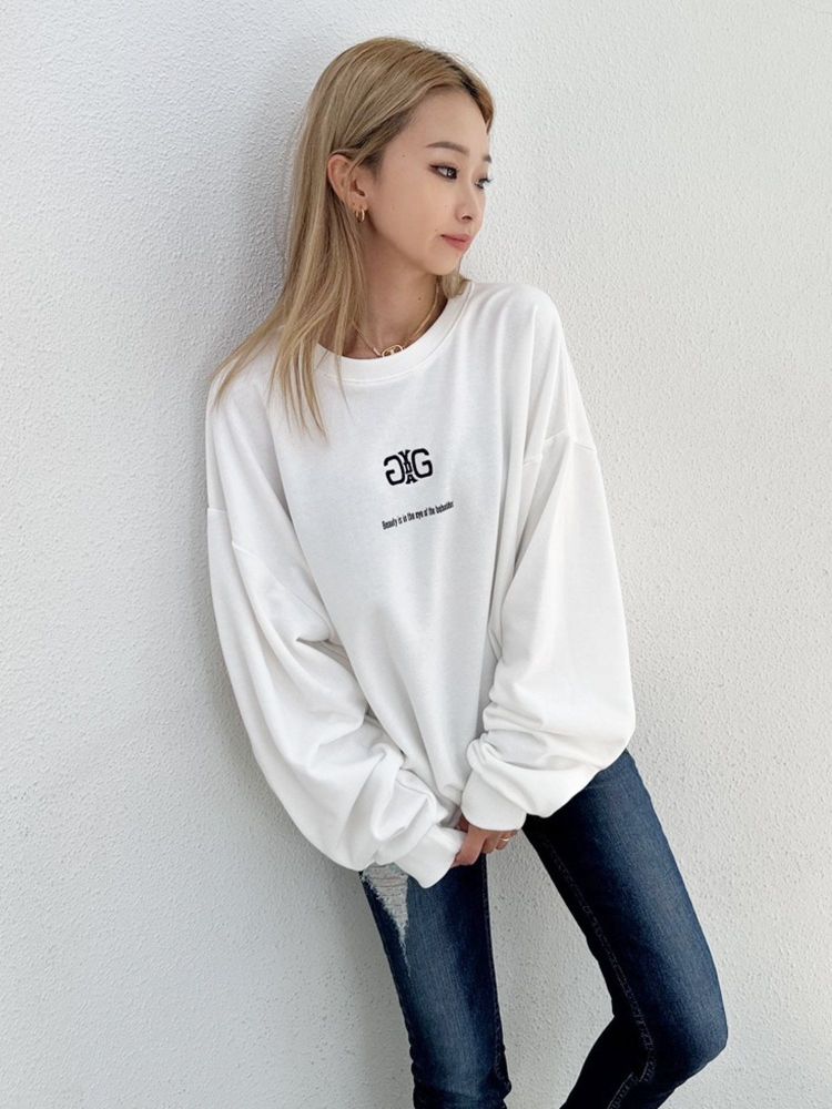 ジェイダ GYDA Symmetry GYDA スウェットTOPS （ブラック） ブラック