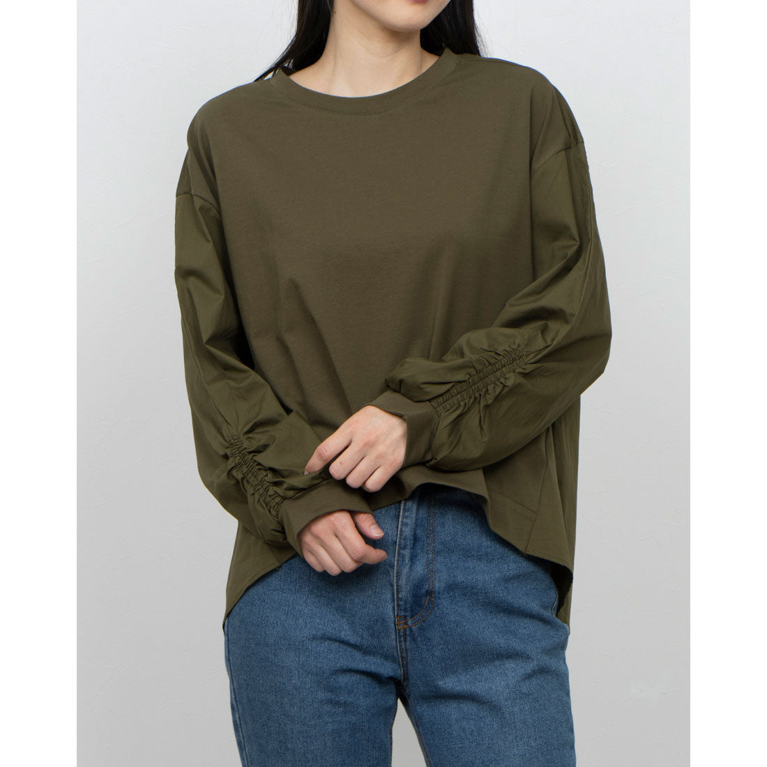 GIPSY BLUE Gathered Docking T-Shirt
