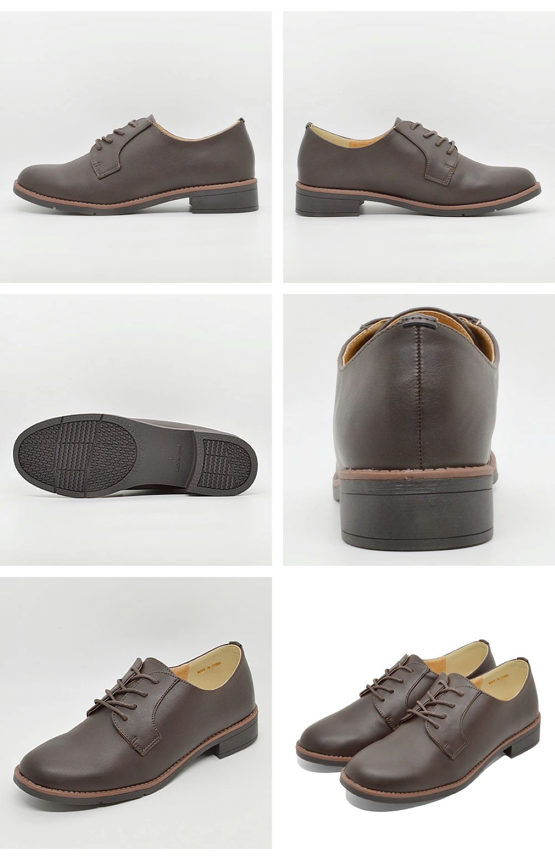 Hashed Coorde Boots Women's Plain Toe Mannish Shoes HC2906 Hashed Coorde Oxford Shoes Brogues Antibacterial Deodorant