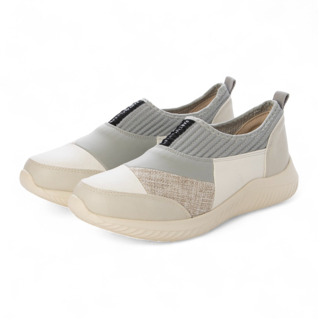 ハッシュド コーデ Hashed Coorde スリッポン （L・グレー） L・グレー