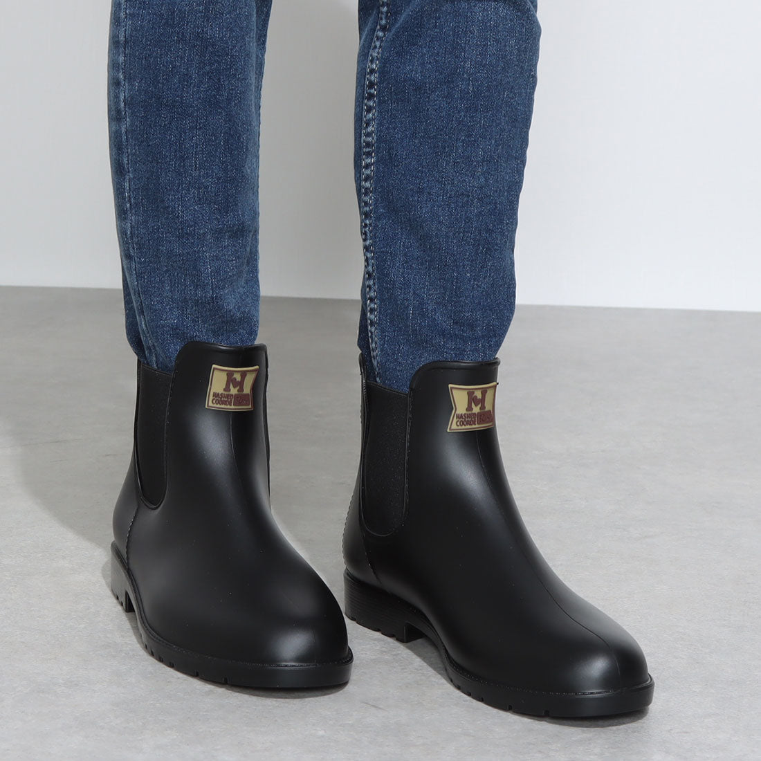 Hashed Coorde Rain Shoes