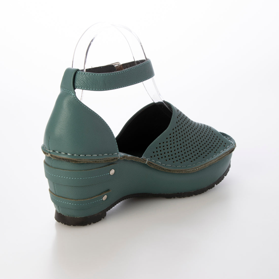 Hina Day green Thick-soled Neck Strap Sandals