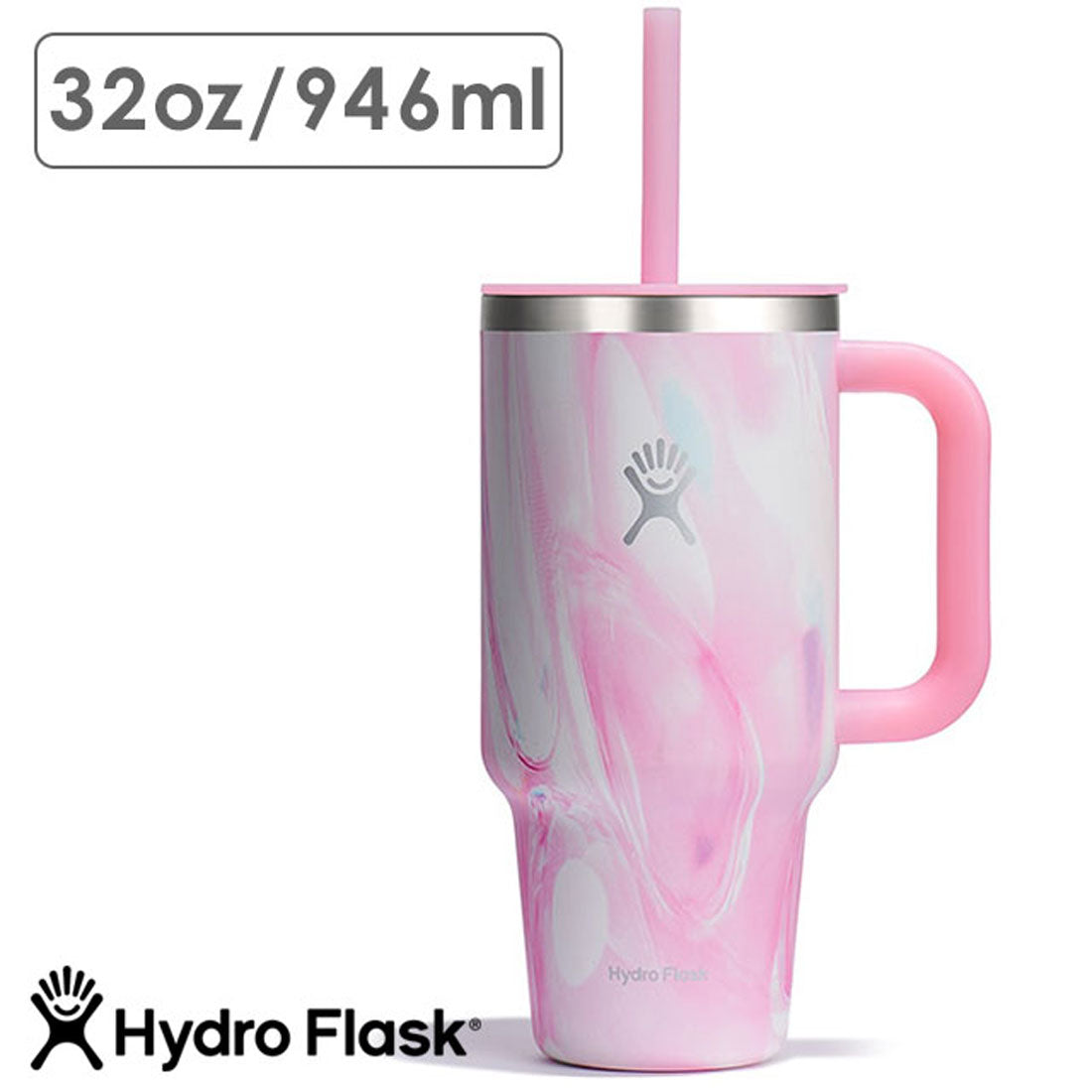 ハイドロフラスク Hydro Flask JELLY 32oz ALL AROUND TRAVEL TUMBLER JellyPink [8902030165251 SS25] （JellyPink） JellyPink