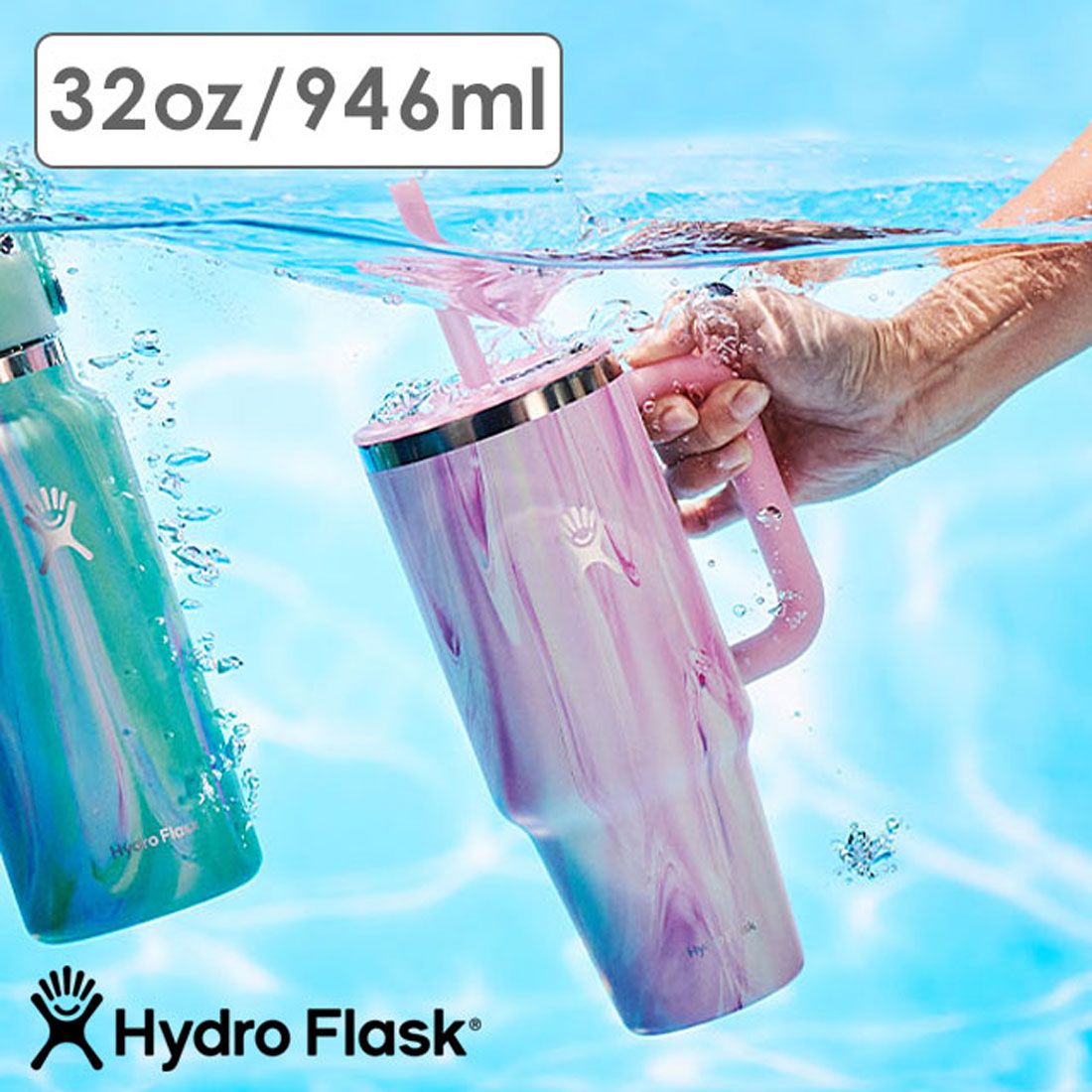 ハイドロフラスク Hydro Flask JELLY 32oz ALL AROUND TRAVEL TUMBLER JellyPink [8902030165251 SS25] （JellyPink） JellyPink