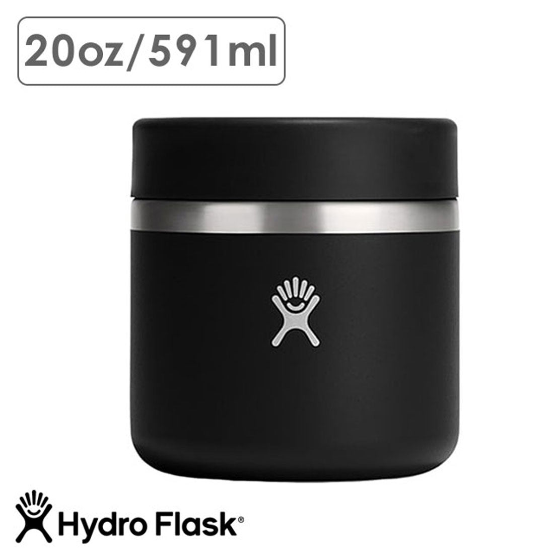 ハイドロフラスク Hydro Flask FOOD 20oz FOOD JAR Black [8900580032241]【返品不可商品】 （Black） Black