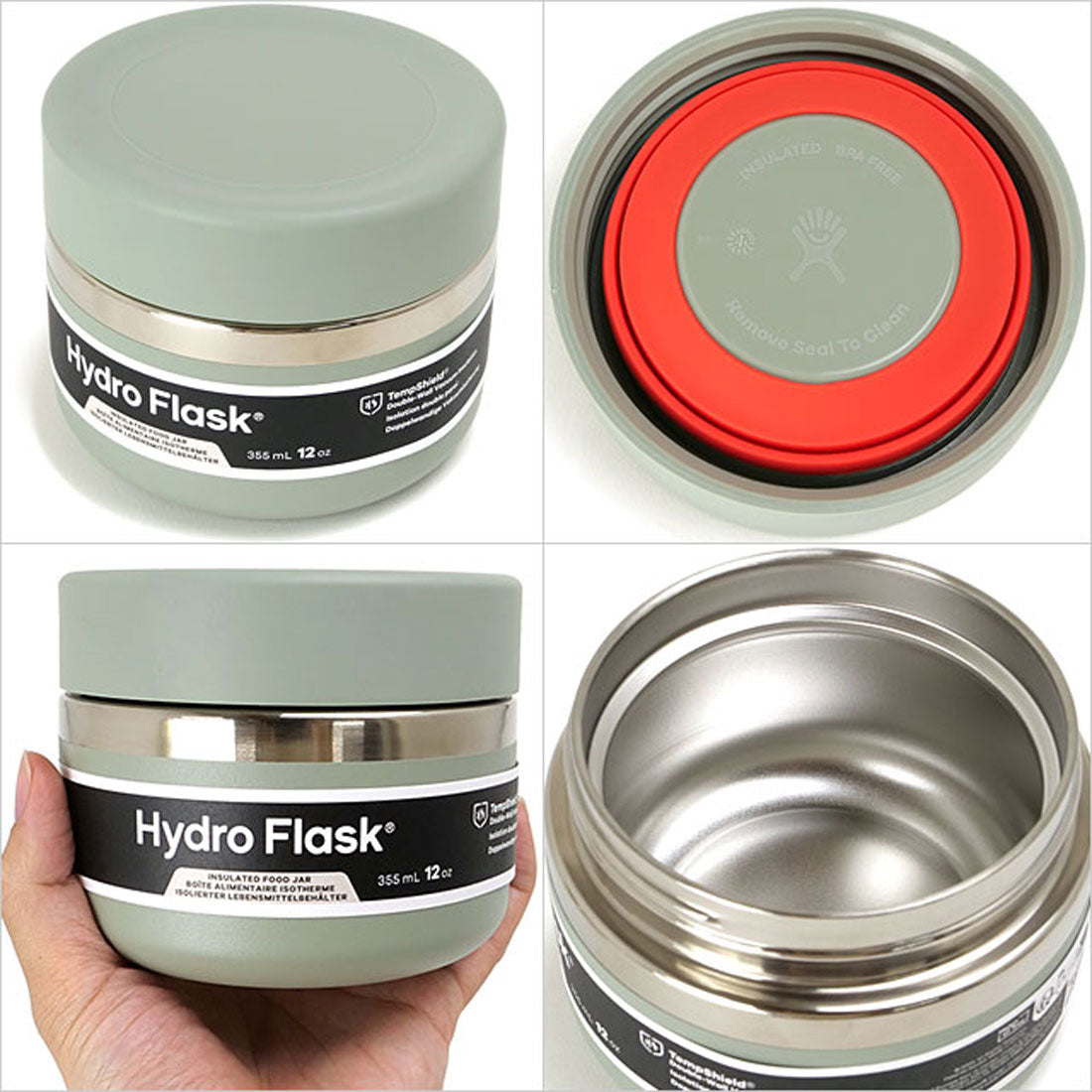 ハイドロフラスク Hydro Flask FOOD 12oz FOOD JAR Agave [8900570126241]【返品不可商品】 （Agave） Agave