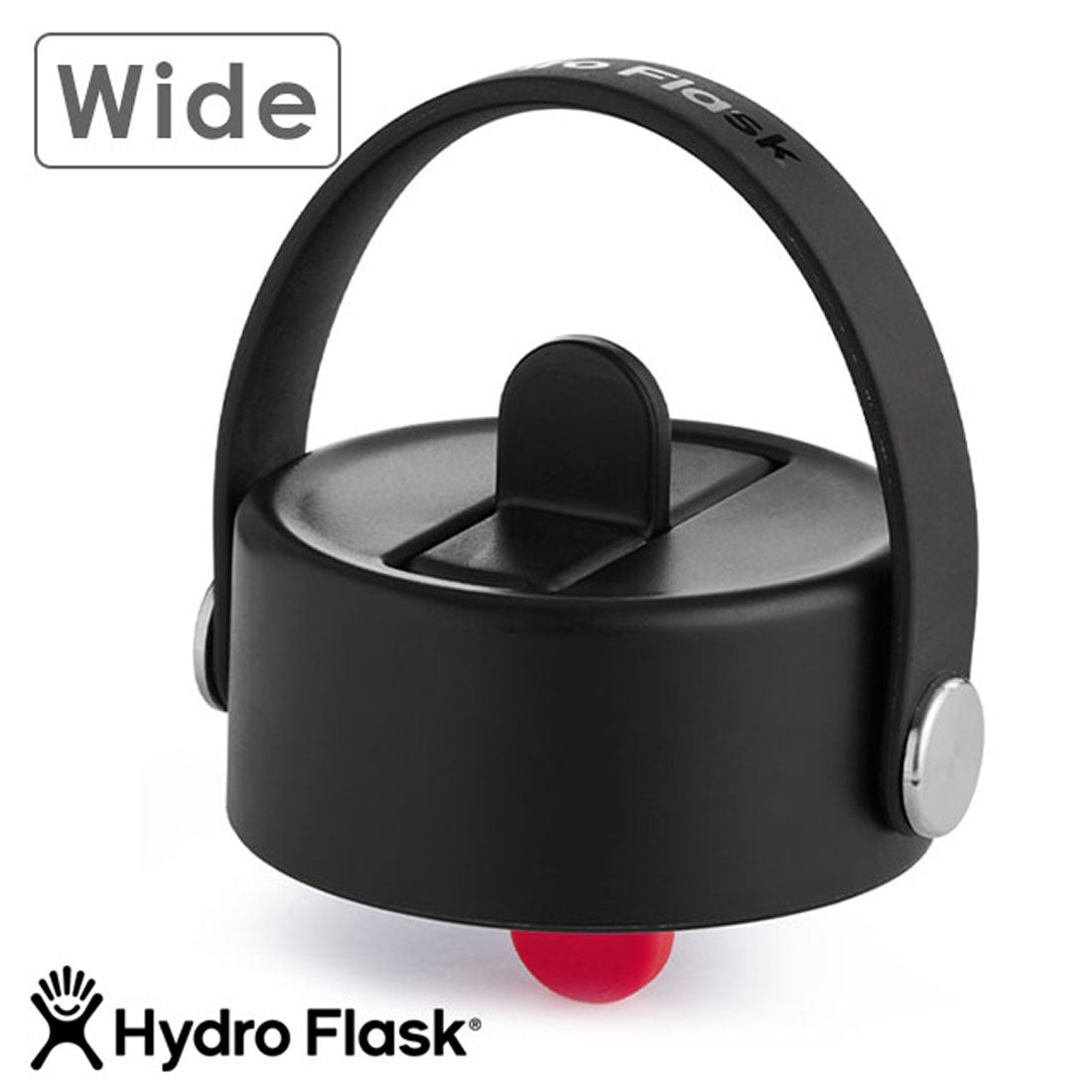 ハイドロフラスク Hydro Flask WIDE MOUTH FLEX STRAW CAP Black [8901360032222] （Black） Black