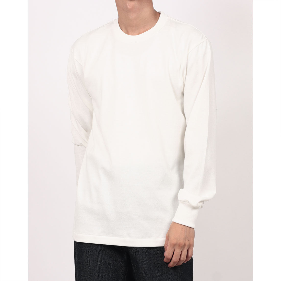 ヘインズ Hanes HANES SHIRO クルーネック ロング Tシャツ （ホワイト） ホワイト