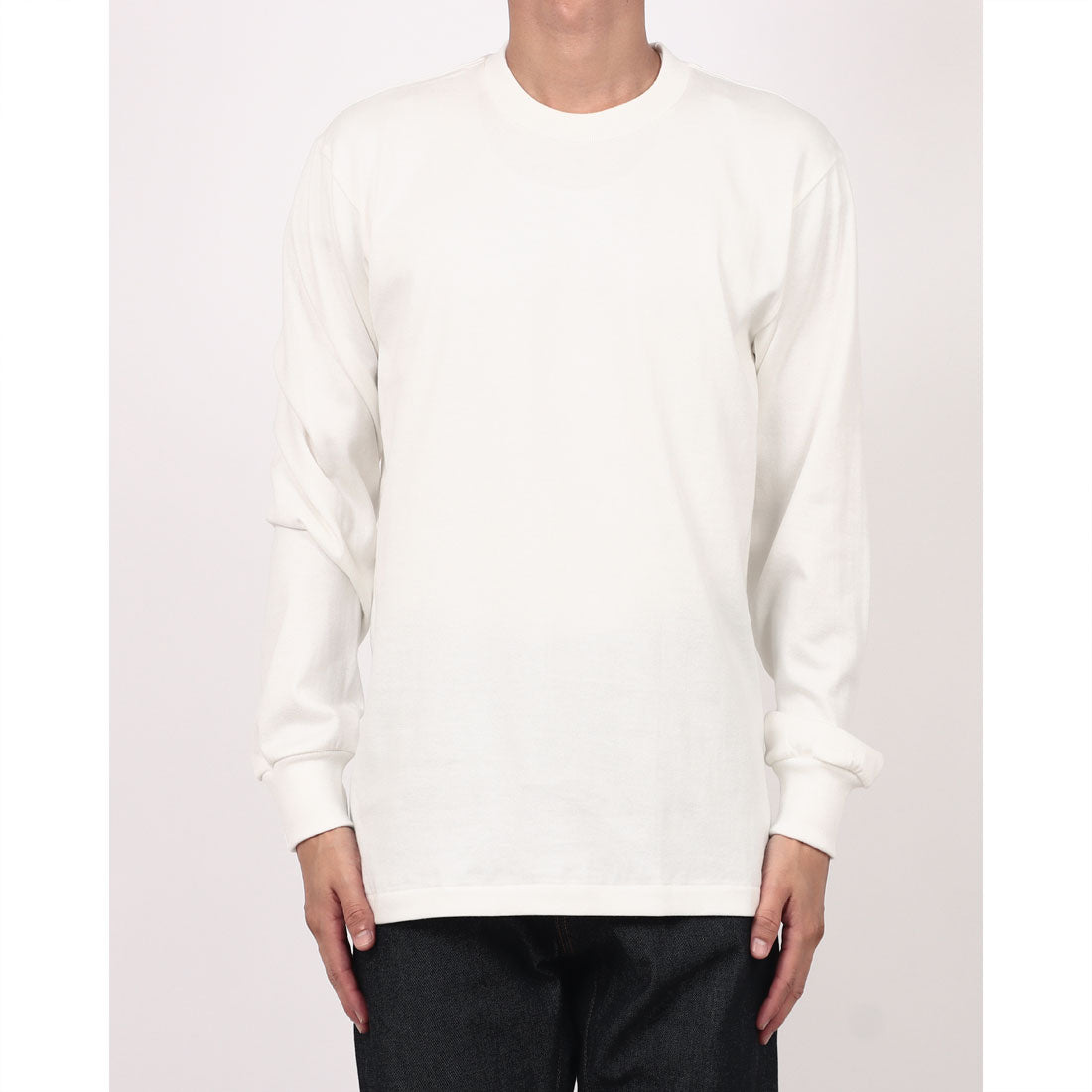 ヘインズ Hanes HANES SHIRO クルーネック ロング Tシャツ （ホワイト） ホワイト