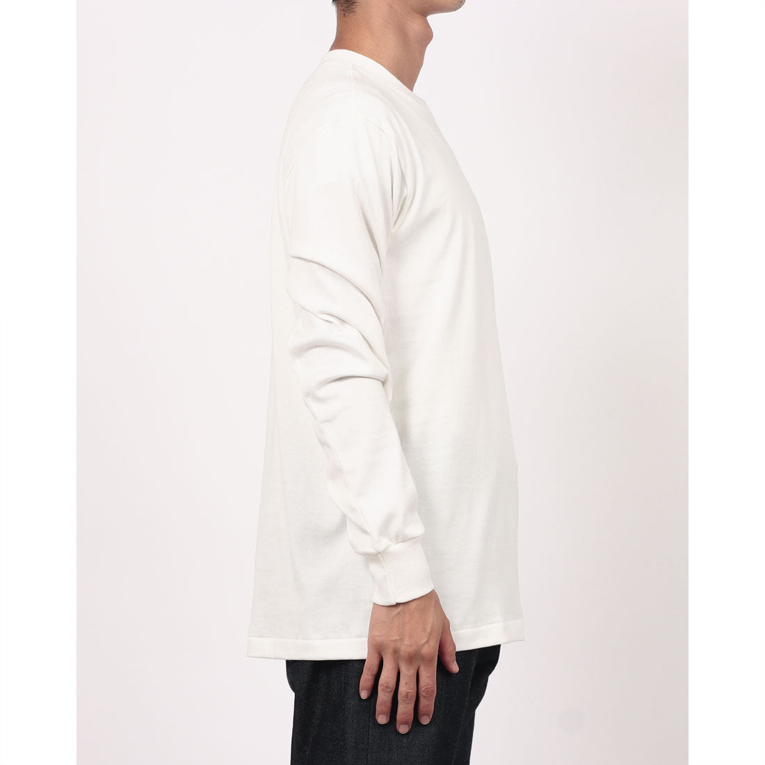 ヘインズ Hanes HANES SHIRO クルーネック ロング Tシャツ （ホワイト） ホワイト
