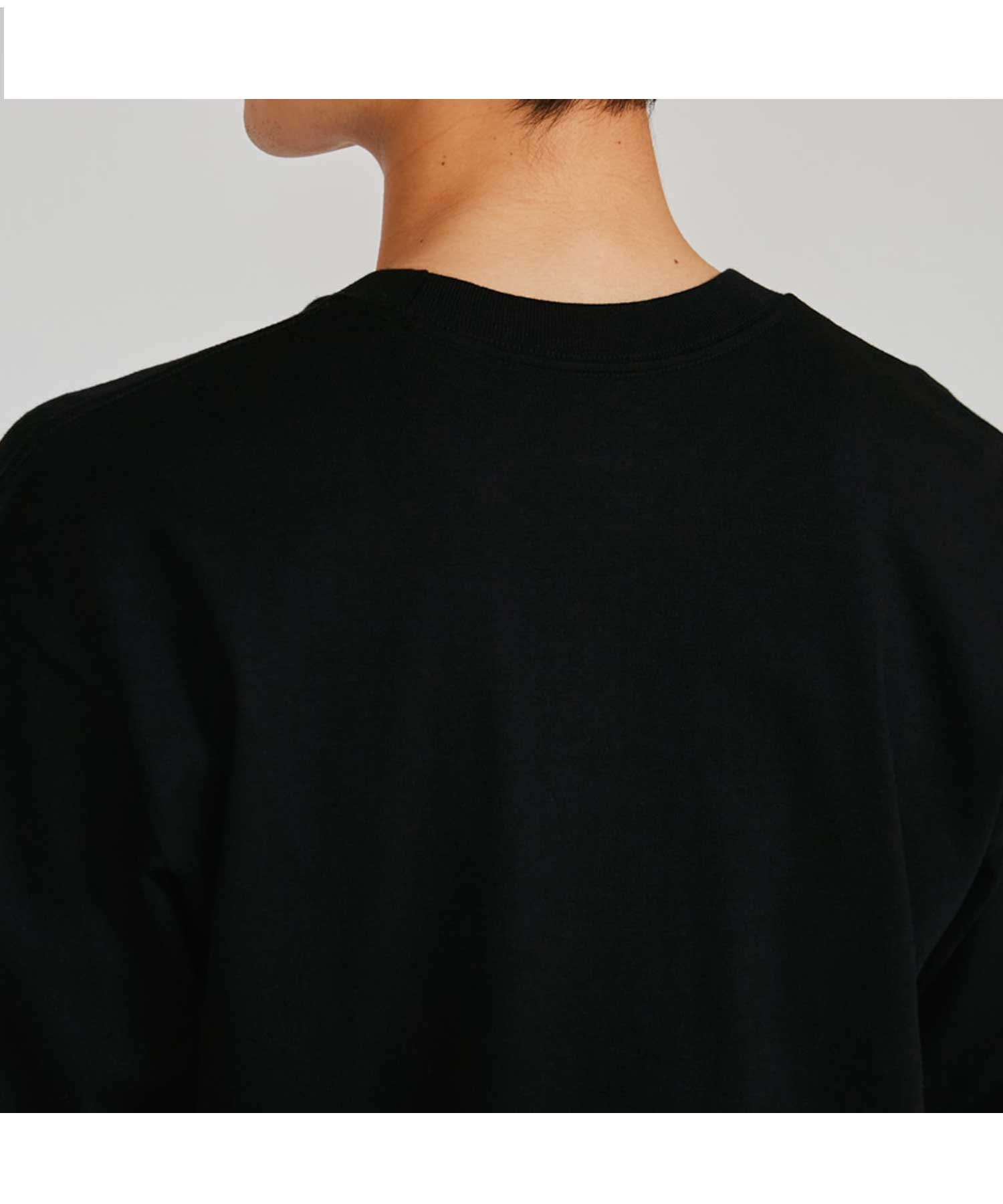 ヘインズ Hanes KURO クルーネックロングスリーブTシャツ （ブラック） ブラック