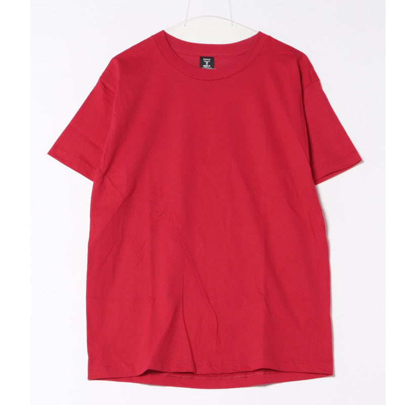 ヘインズ Hanes ビーフィーT BEEFY-T 無地 クルーネック 半袖 Tシャツ ヘビーウェイト 綿100％ コットン トップス メンズ ブランド （9-レッド） 9-レッド