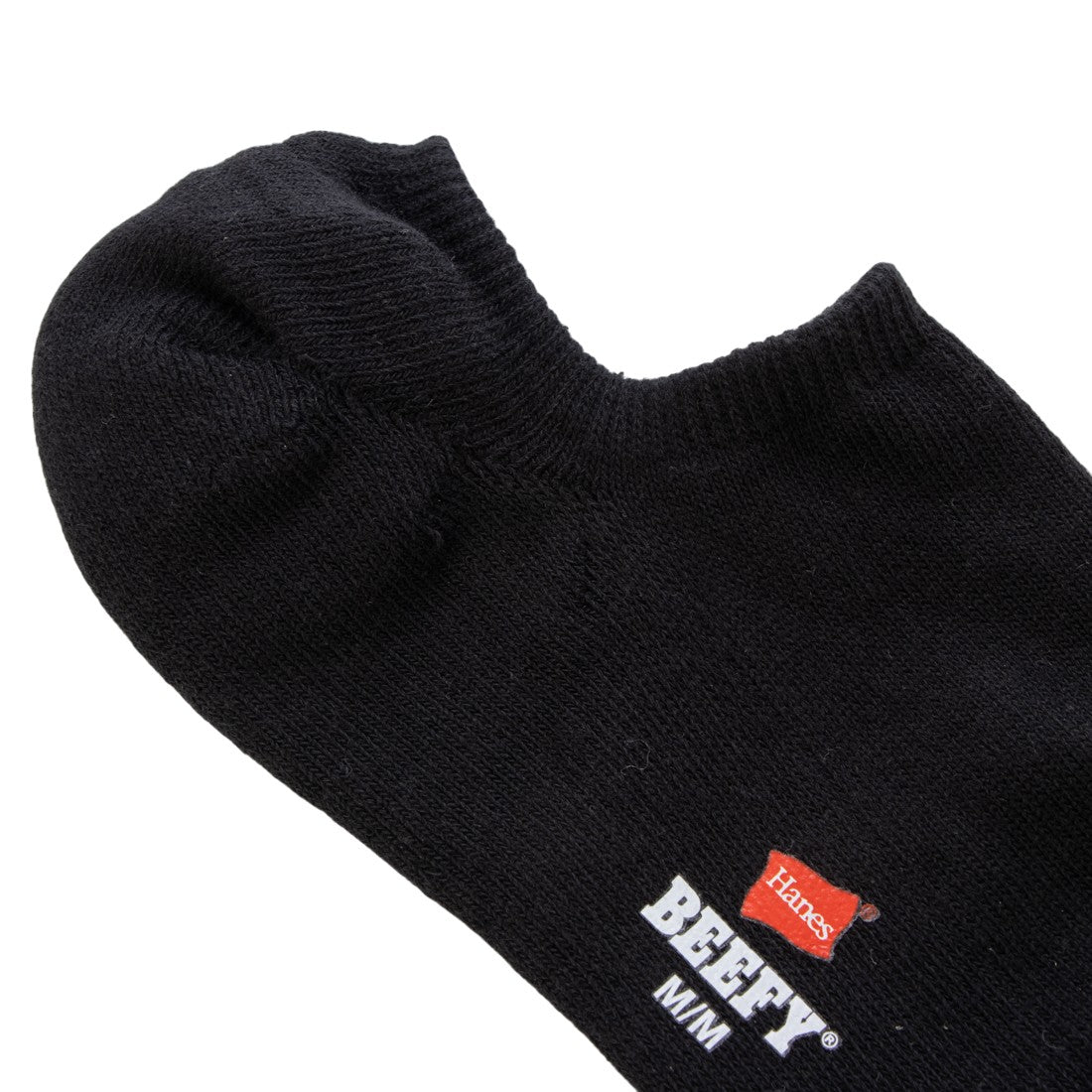 ヘインズ Hanes BEEFY 2P ショートソックス 靴下 2足組 Hanes ヘインズ ベーシック ビーフィー タフ （ブラック） ブラック