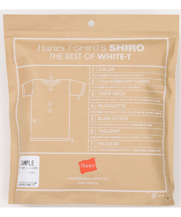 ヘインズ Hanes Hanes ヘインズ シロ クルーネックTシャツ TーSHIRTS SHIRO 半袖 トップス コットン H （ホワイト） ホワイト