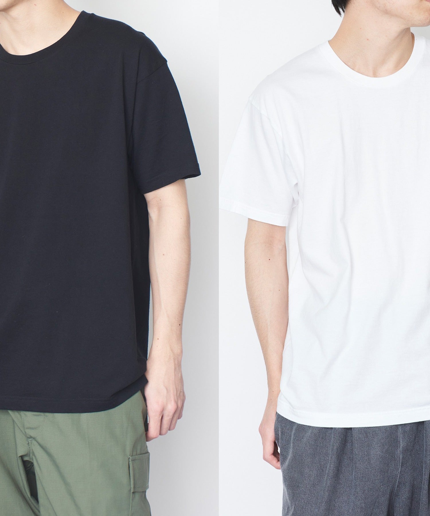 ヘインズ Hanes 日本人規格に落とし込んだ着心地抜群のパックTシャツ！黒と白の2色セット！【Hanes】5.3oz 2P Japan Fit クルーネックTシャツ H5320 （マルチ） マルチ