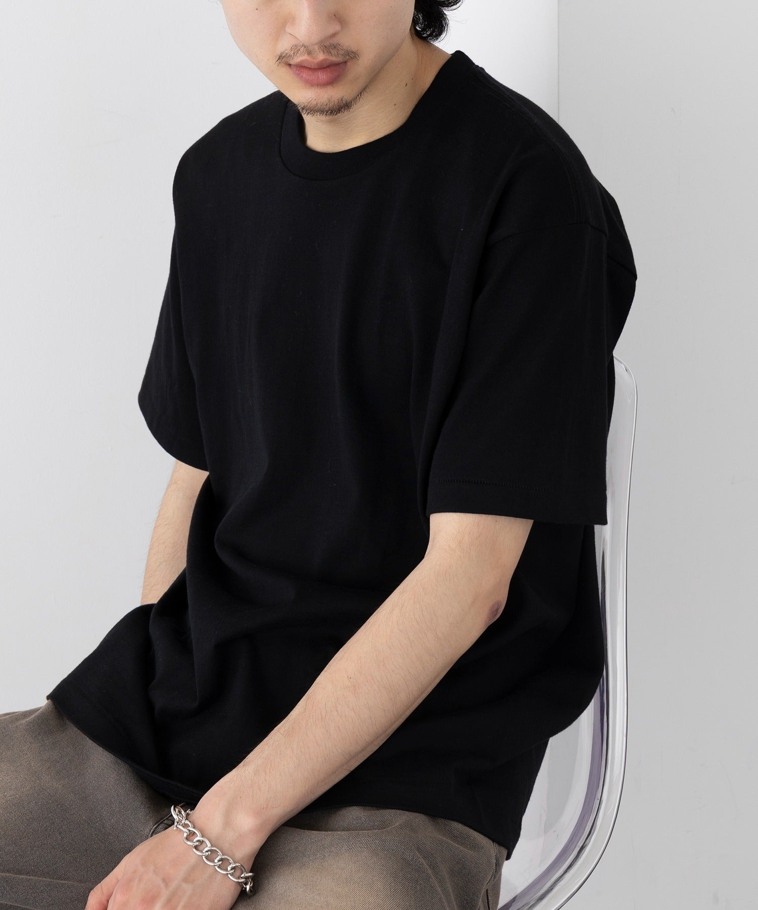 ヘインズ Hanes KURO クルーネックTシャツ HM1-B201 （ブラック） ブラック