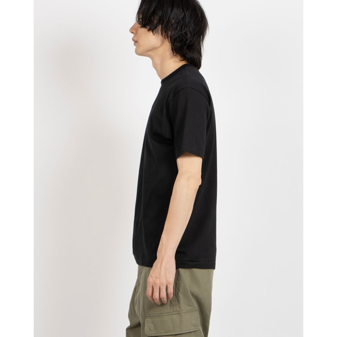 ヘインズ Hanes KURO クルーネックTシャツ HM1-B201 （ブラック） ブラック