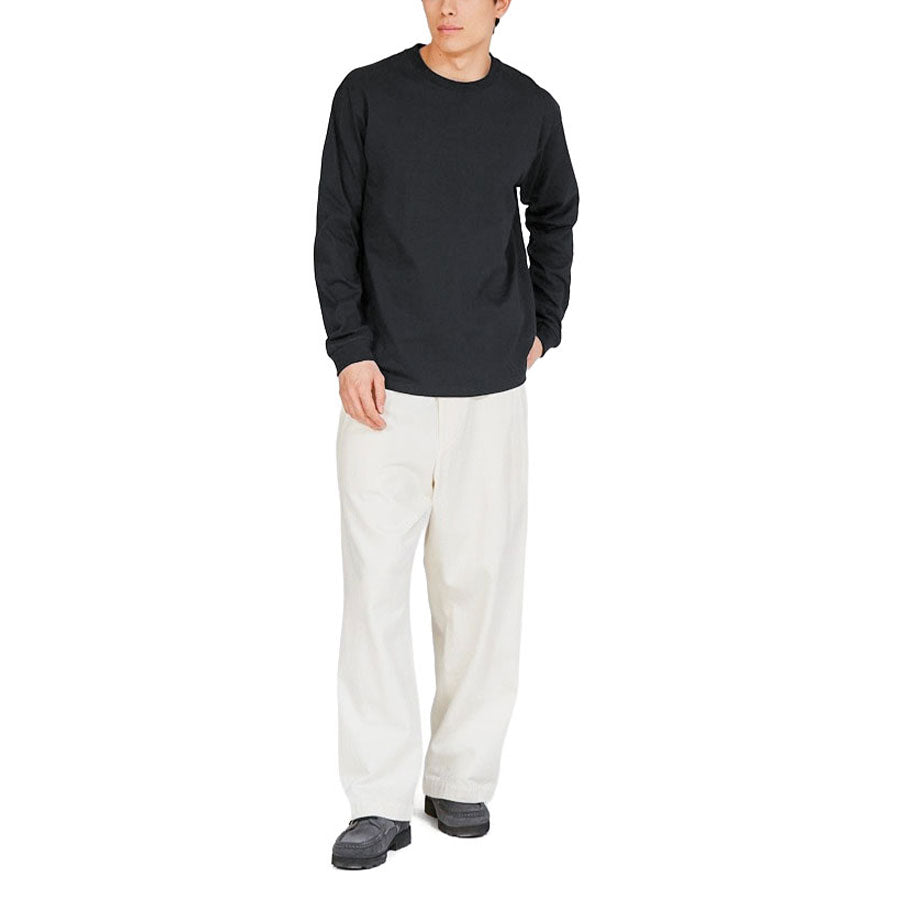 ヘインズ Hanes Tシャツ メンズ レディース 長袖 ロンT 無地 シンプル パックTシャツ 綿100% クルーネック 長袖Tシャツ 厚手 カジュアル BEEFY-T ロングスリーブTシャツ H5186 （ホワイト） ホワイト