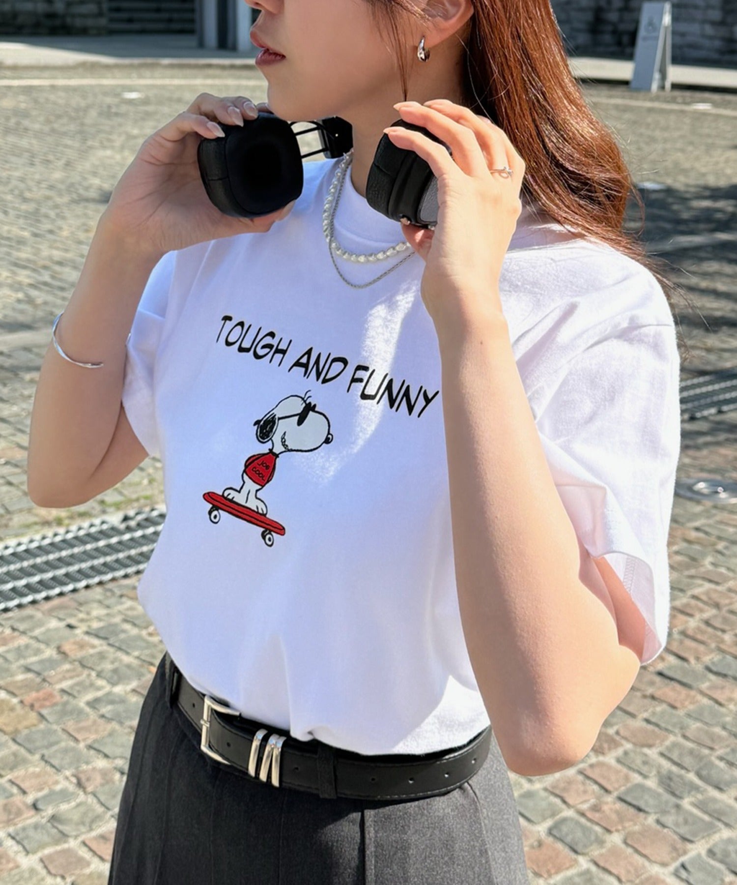ヘインズ Hanes PEANUTS×BEEFY-T T-SHIRT 1P HM1-D002 （ホワイト） ホワイト