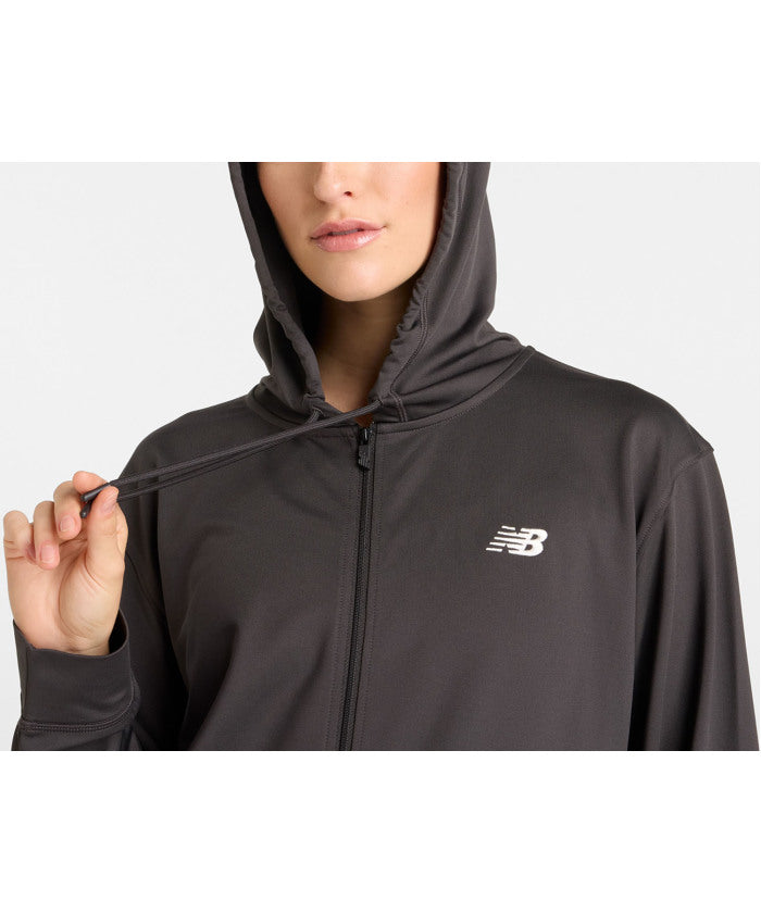 ヘインズ Hanes ニューバランス New Balance ライトフレンチテリーフルジップジャケット  AWJ51504 （BLK ブラックセメント） BLK ブラックセメント