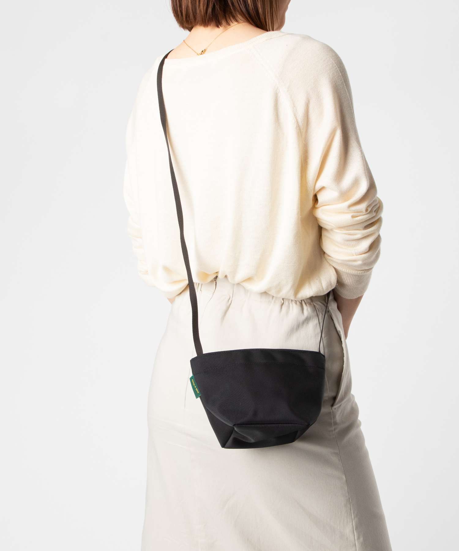 エルベシャプリエ Herve Chapelier エルベシャプリエ Herve Chapelier Mini tote square bottom ナイロン舟型ショルダーバッグ XSサイズ 1927N ショルダーバッグ レディース バッグ （NOIR/09） NOIR/09