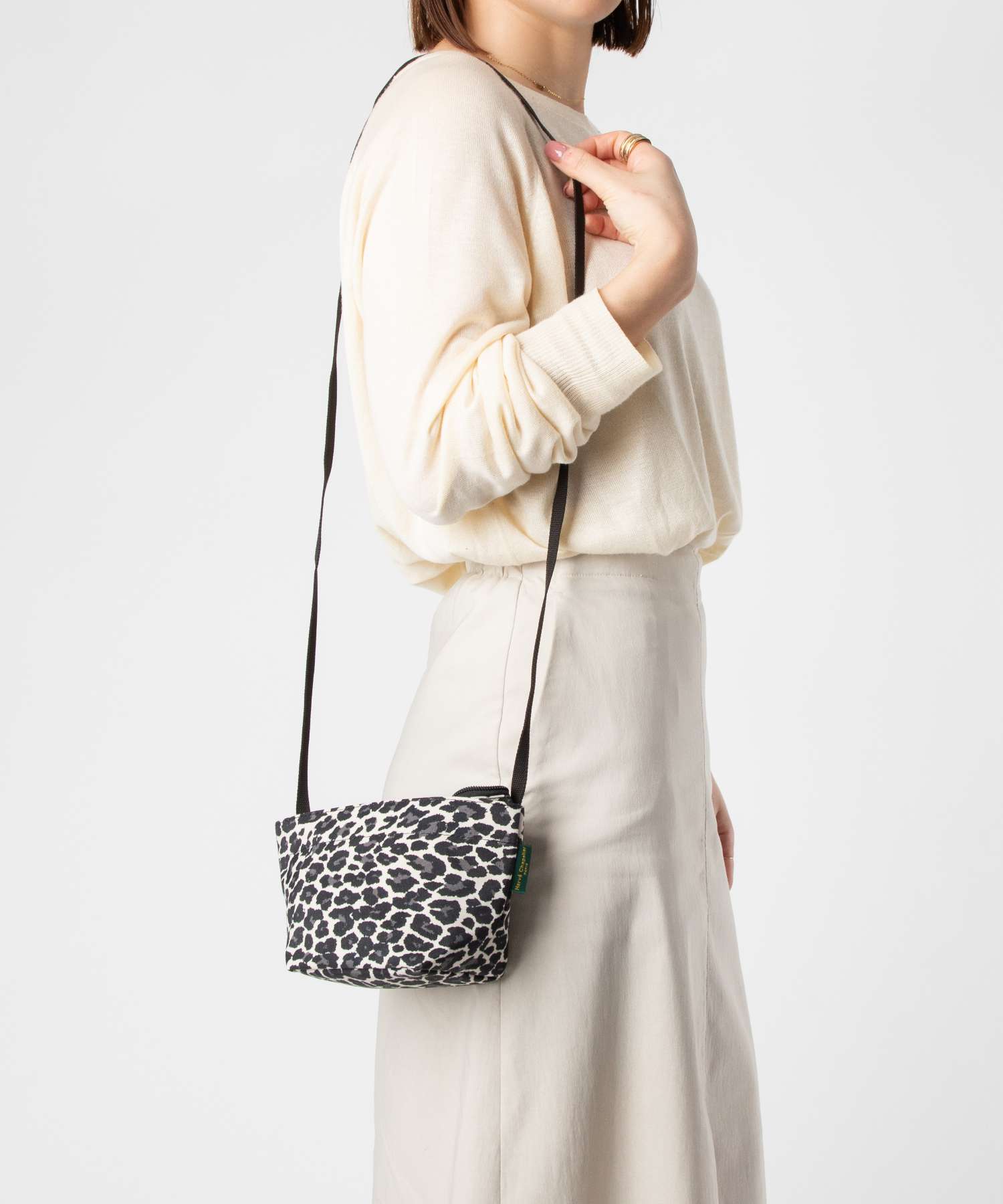 エルベシャプリエ Herve Chapelier エルベシャプリエ Herve Chapelier Mini tote square bottom ナイロン舟型ショルダーバッグ XSサイズ 1927F ショルダーバッグ レディース バッグ （PANTHERE TAUPE-NOIR/F1209） PANTHERE TAUPE-NOIR/F1209