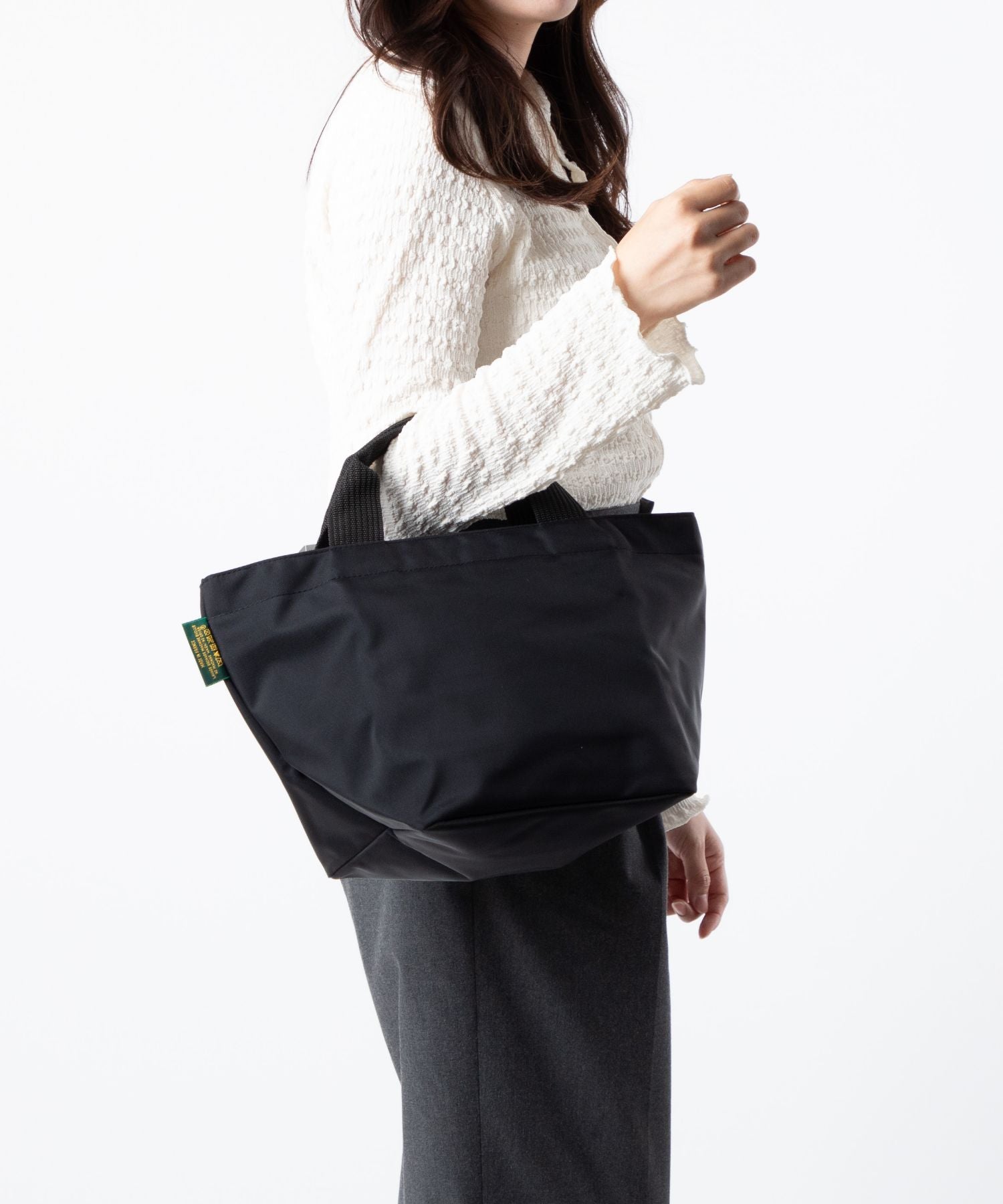 エルベシャプリエ Herve Chapelier 1027N トートバッグ レディース バッグ ミディアム スクエアベース Mサイズ （バレーヌ×ブラン） バレーヌ×ブラン