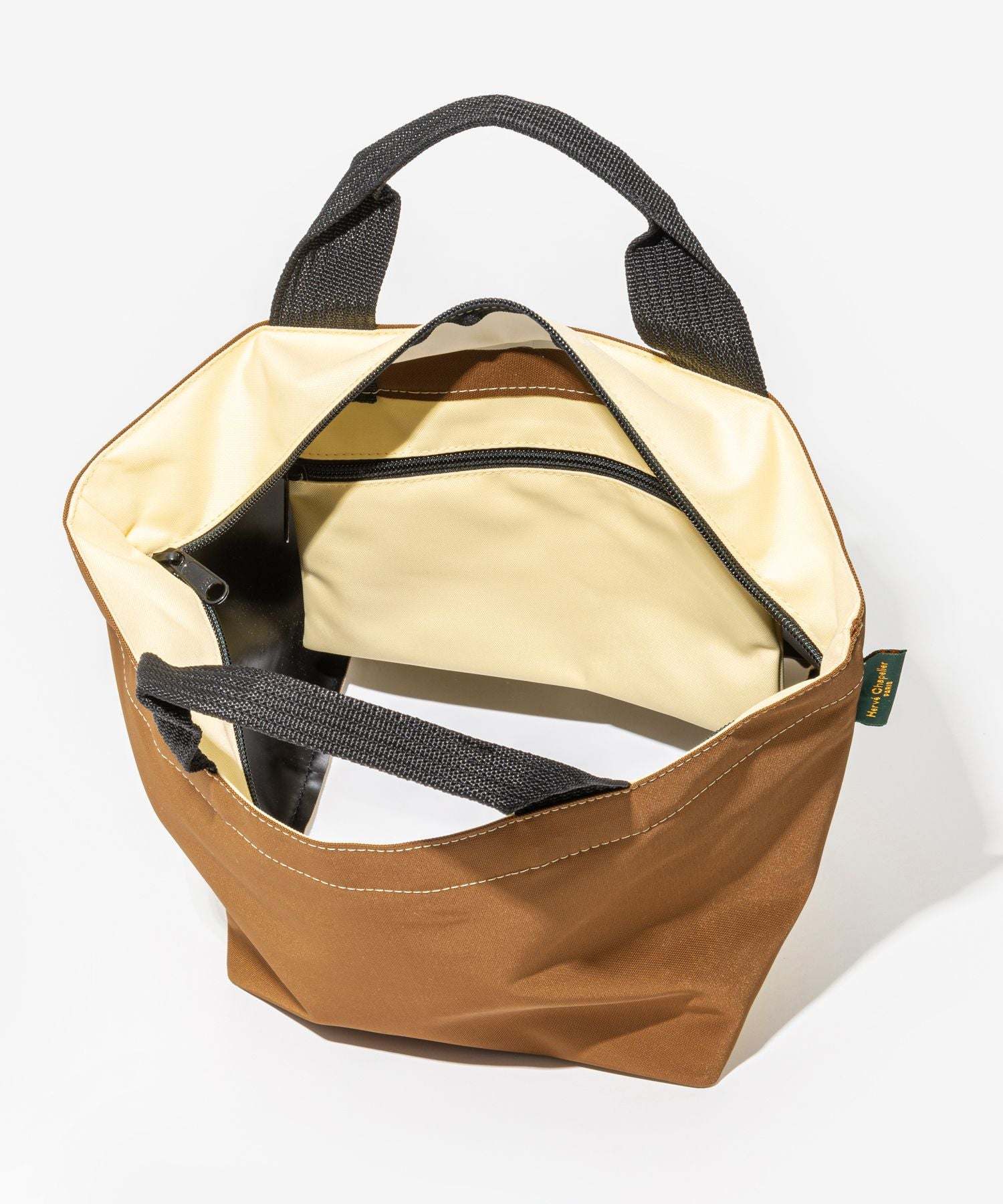 エルベシャプリエ Herve Chapelier 1027N トートバッグ レディース バッグ ミディアム スクエアベース Mサイズ （バレーヌ×ブラン） バレーヌ×ブラン