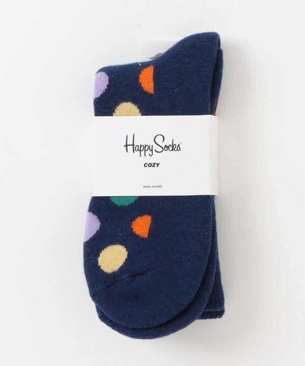 ハッピーソックス Happy Socks 【Happy Socks】足底パイル ルームソックス （ネイビー） ネイビー