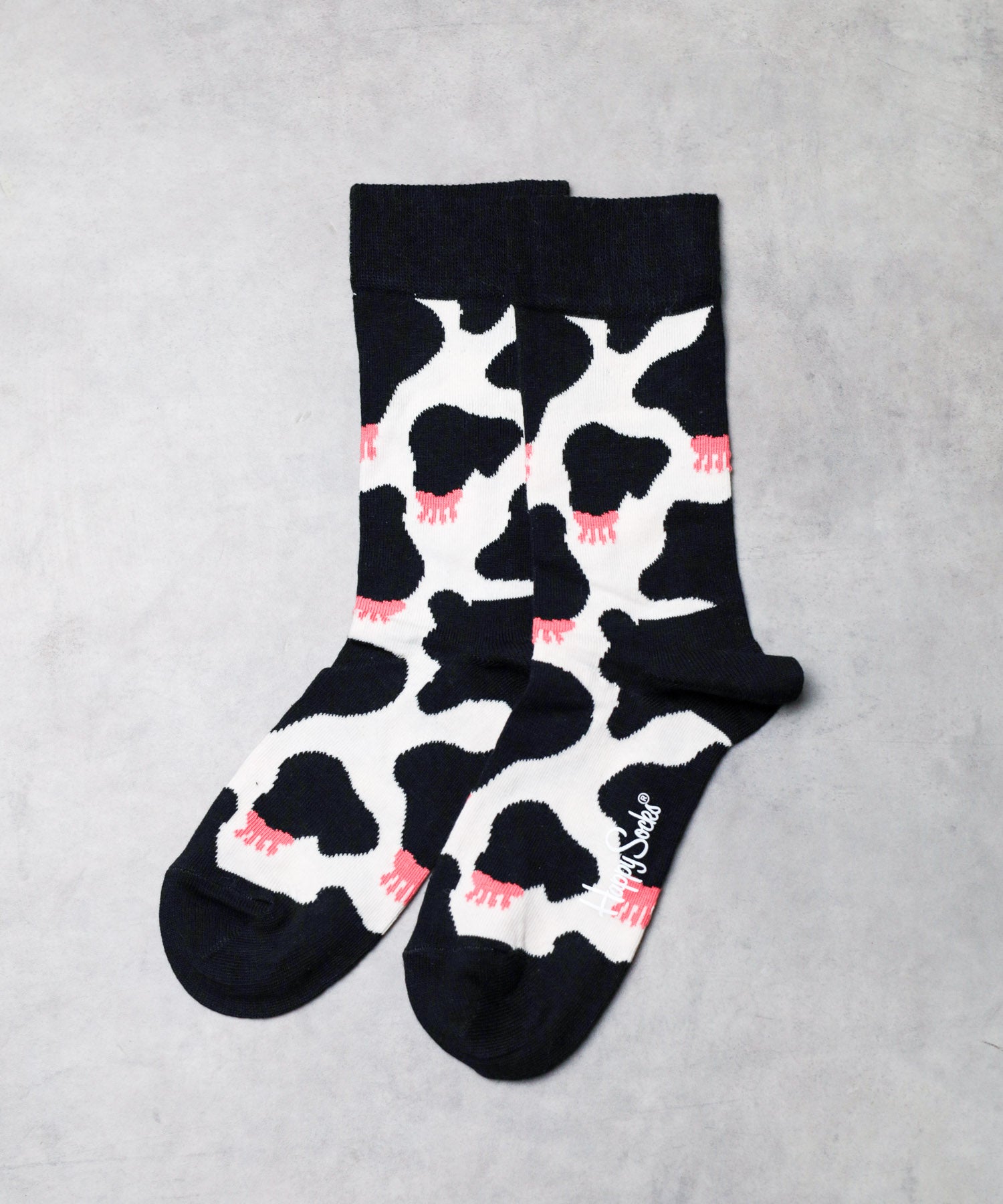 ハッピーソックス Happy Socks 【HAPPY SOCKS】キャッチーデザインソックス （ブラック） ブラック