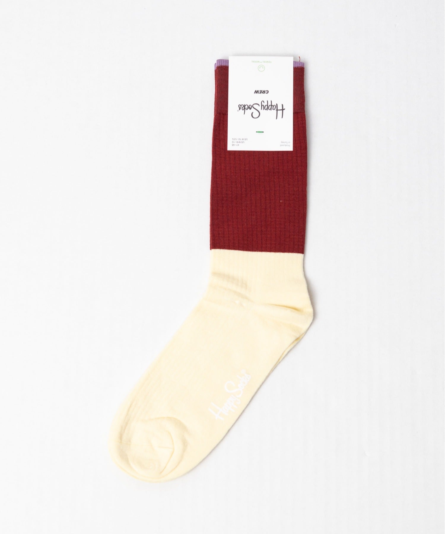 ハッピーソックス Happy Socks 【HAPPY SOCKS】シンプルデザインソックス （ワインレッド） ワインレッド