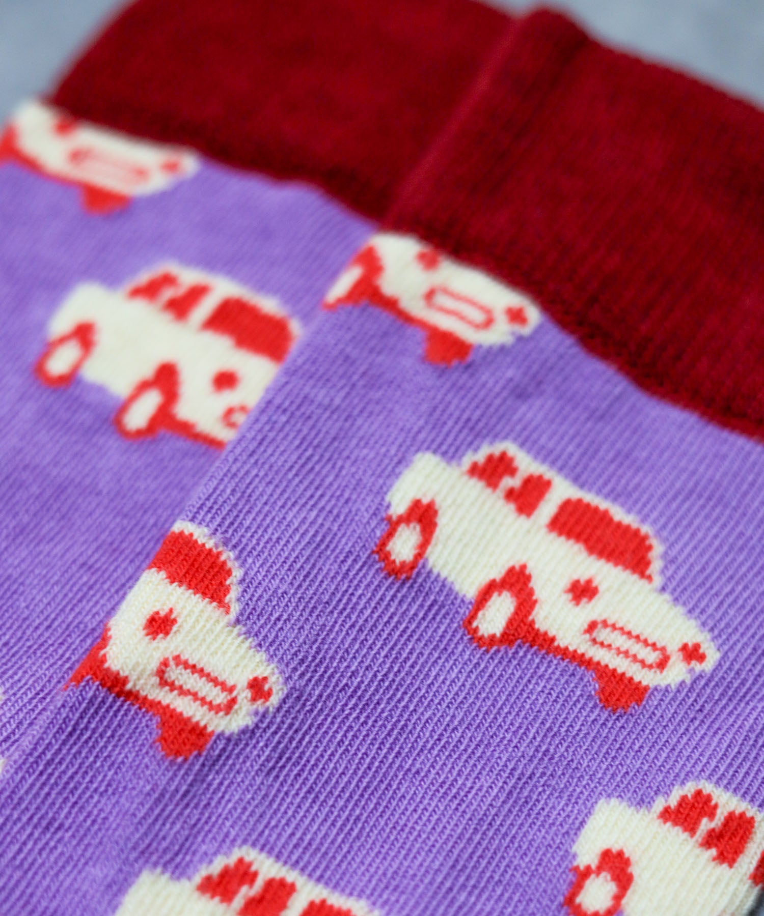 ハッピーソックス Happy Socks 【HAPPY SOCKS】CARデザインソックス （ラベンダー） ラベンダー